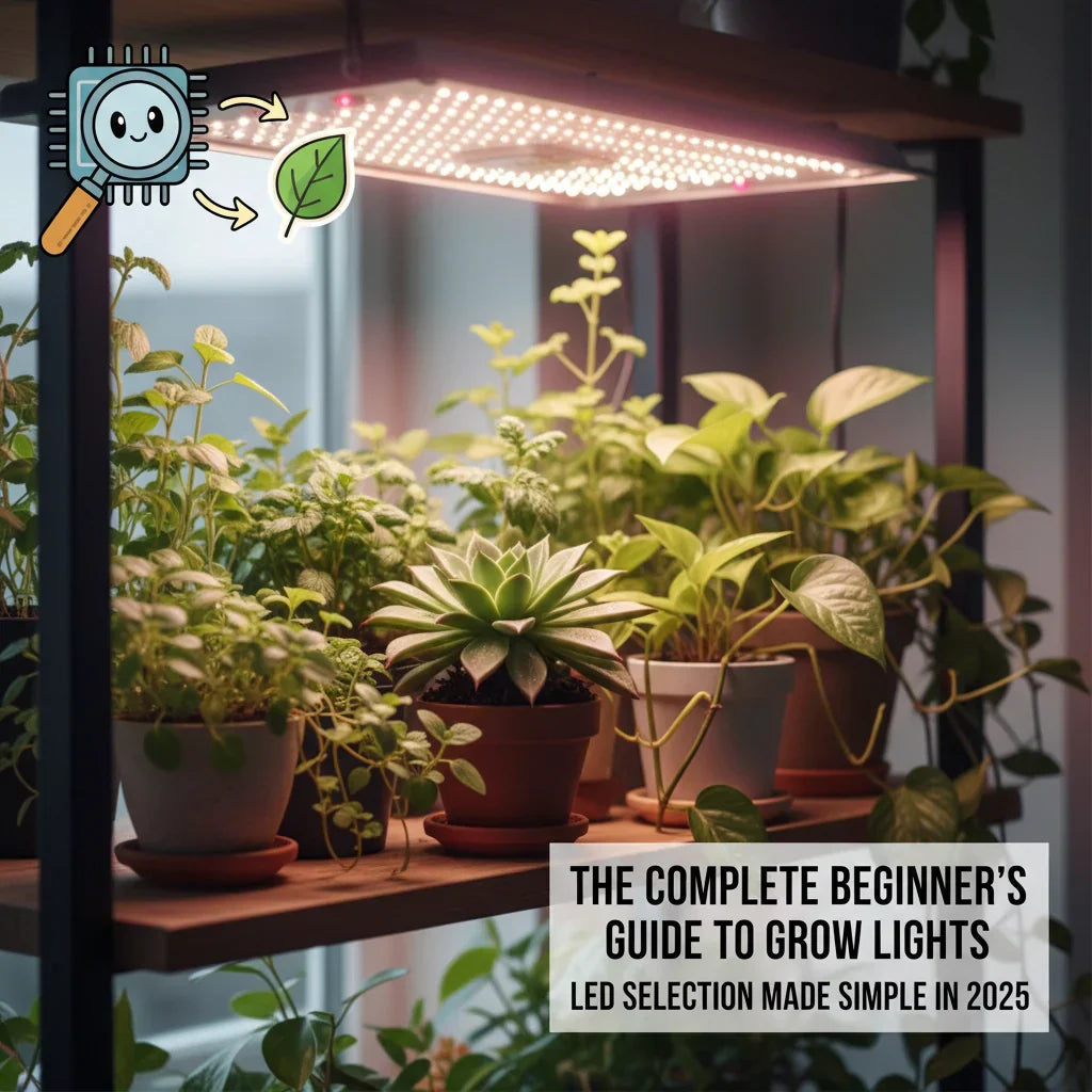 The Complete Beginner's Guide to Grow Lights: LED Selection Made Simple in 2025