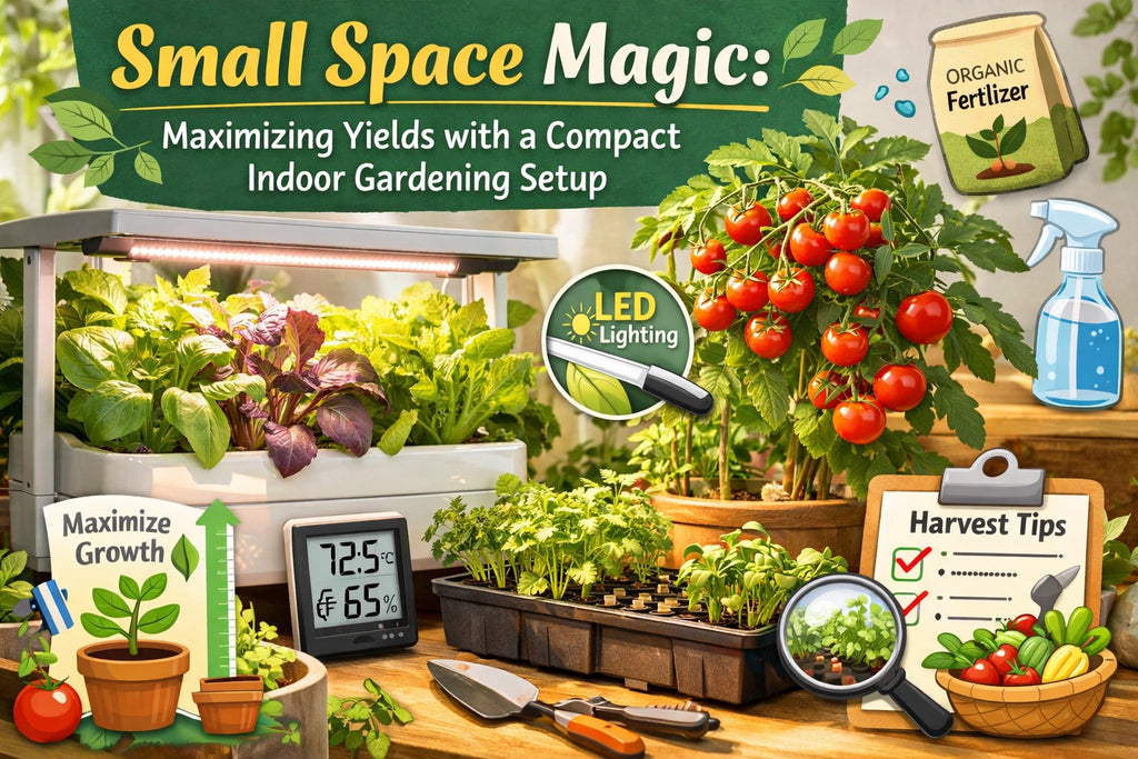 Small Space Magic: Maximizing Yields with a Compact Indoor Gardening Setup