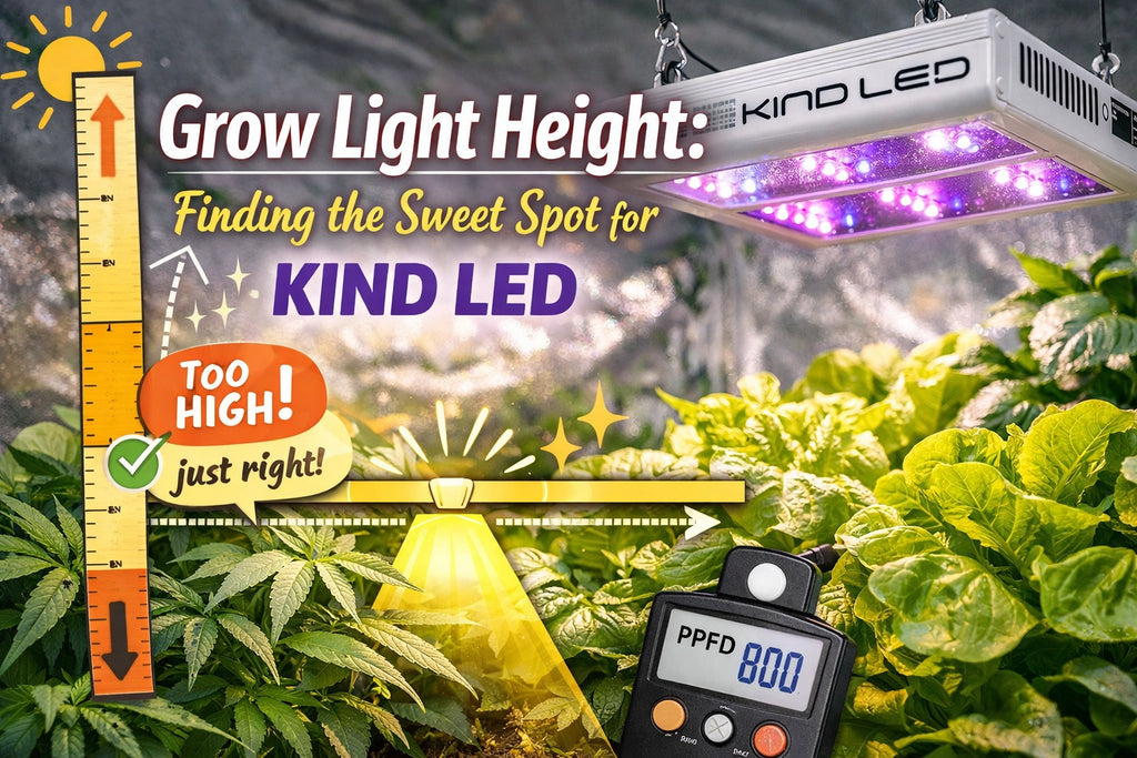 Grow Light Height: Finding the Sweet Spot for KIND LED