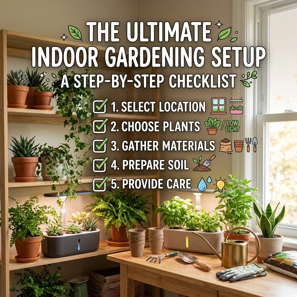 The Ultimate Indoor Gardening Setup: A Step-by-Step Checklist