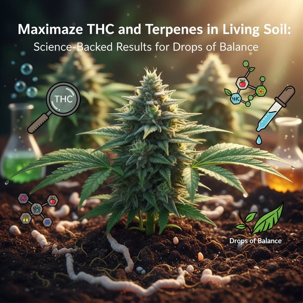 Maximize THC and Terpenes in Living Soil: Science-Backed Results for Drops of Balance