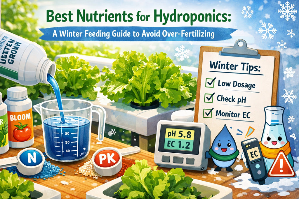 Best Nutrients for Hydroponics: A Winter Feeding Guide to Avoid Over-Fertilizing