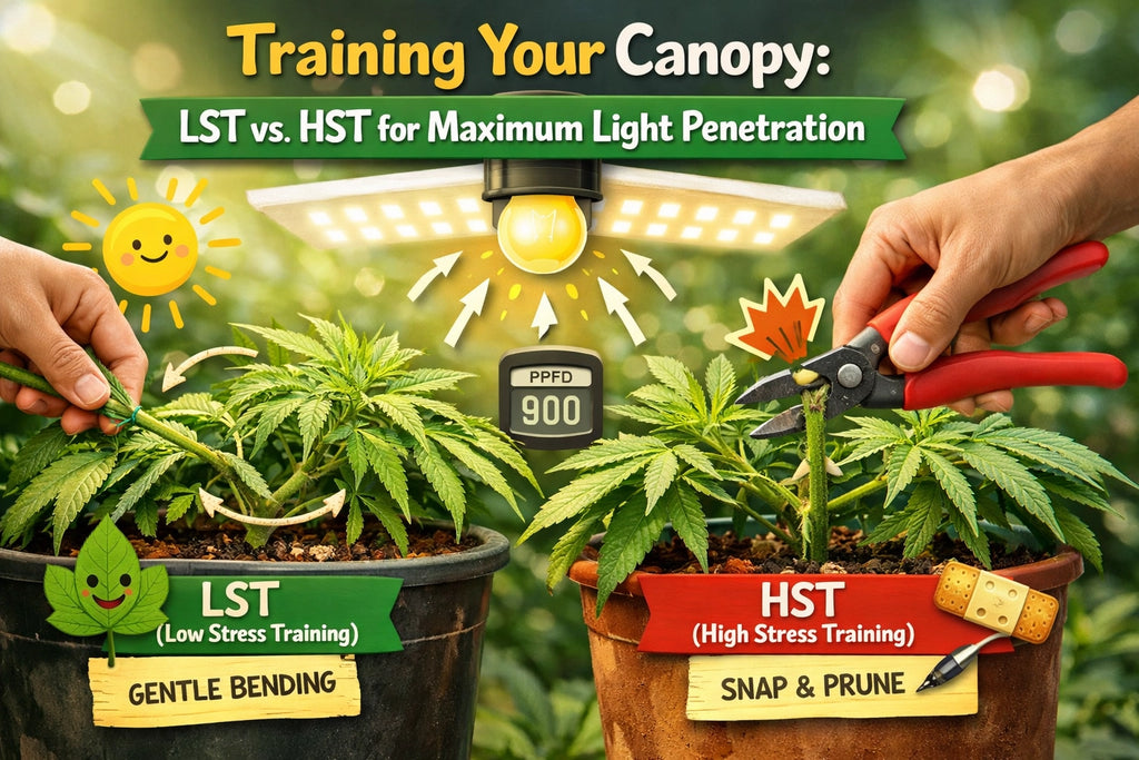 Training Your Canopy: LST vs. HST for Maximum Light Penetration