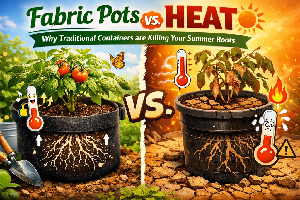 Fabric Pots vs. Heat: Why Traditional Containers are Killing Your Summer Roots