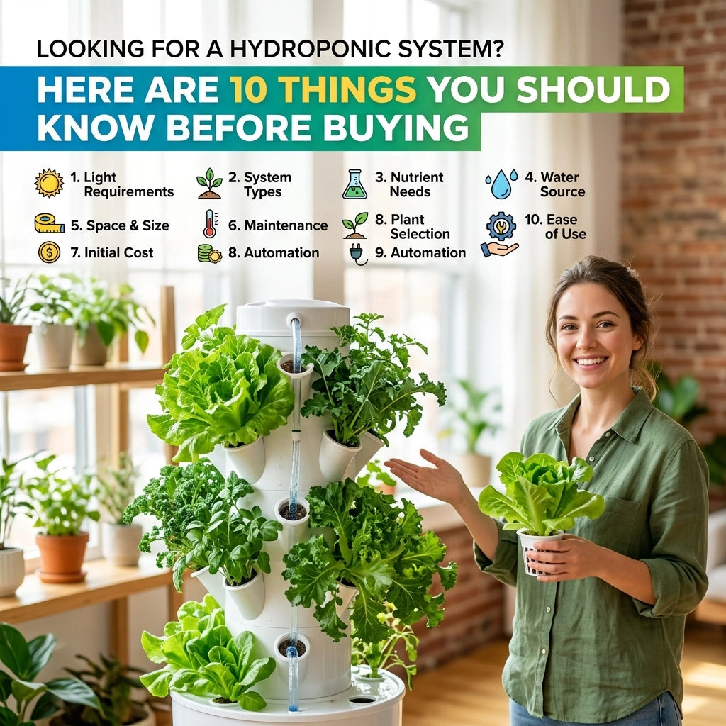 Looking For a Hydroponic System? Here Are 10 Things You Should Know Before Buying