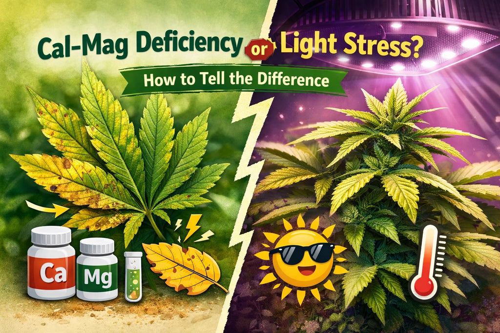 Cal-Mag Deficiency or Light Stress? How to Tell the Difference