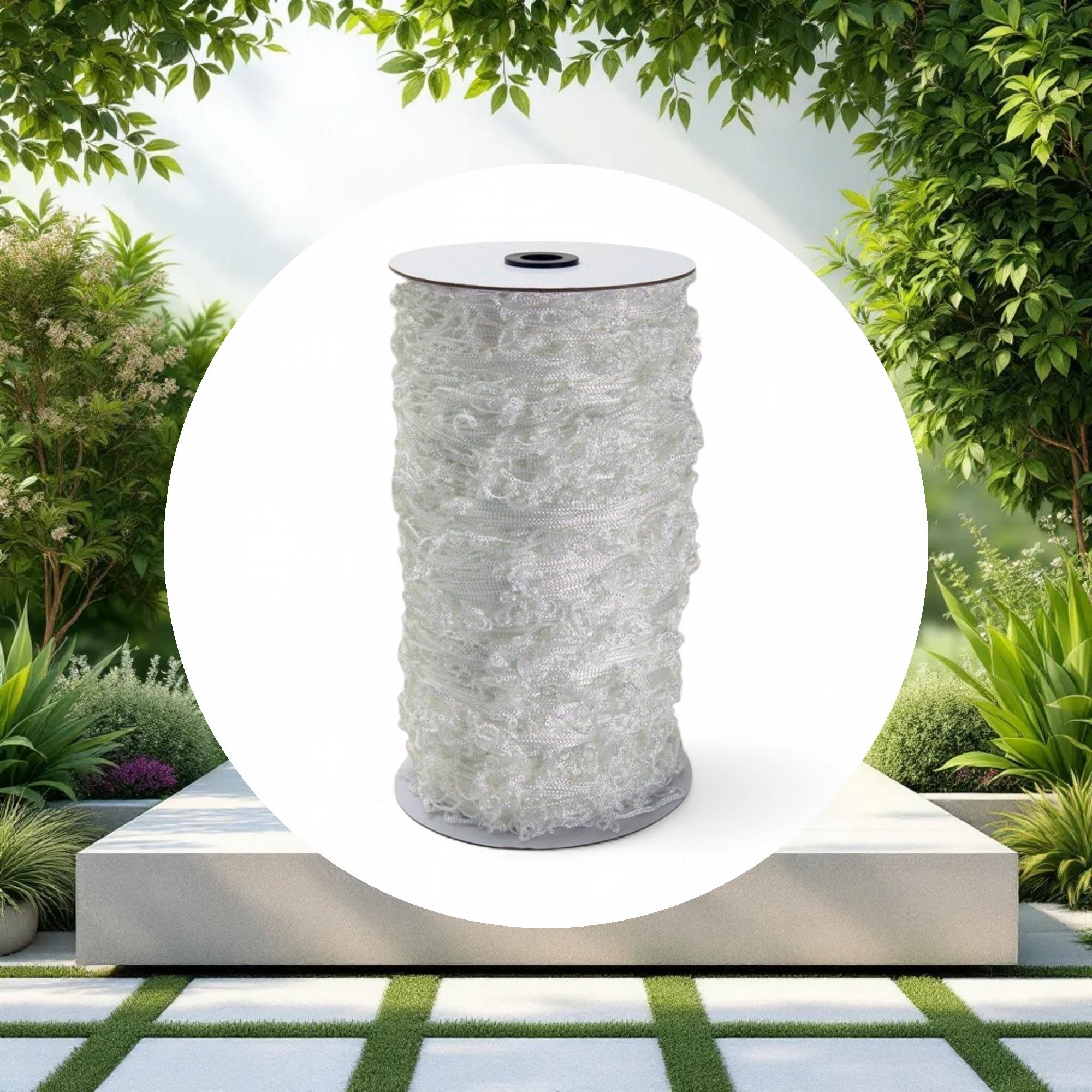 5'x230' Trellis Netting Roll White 3.5" Mesh Squares - Image 2