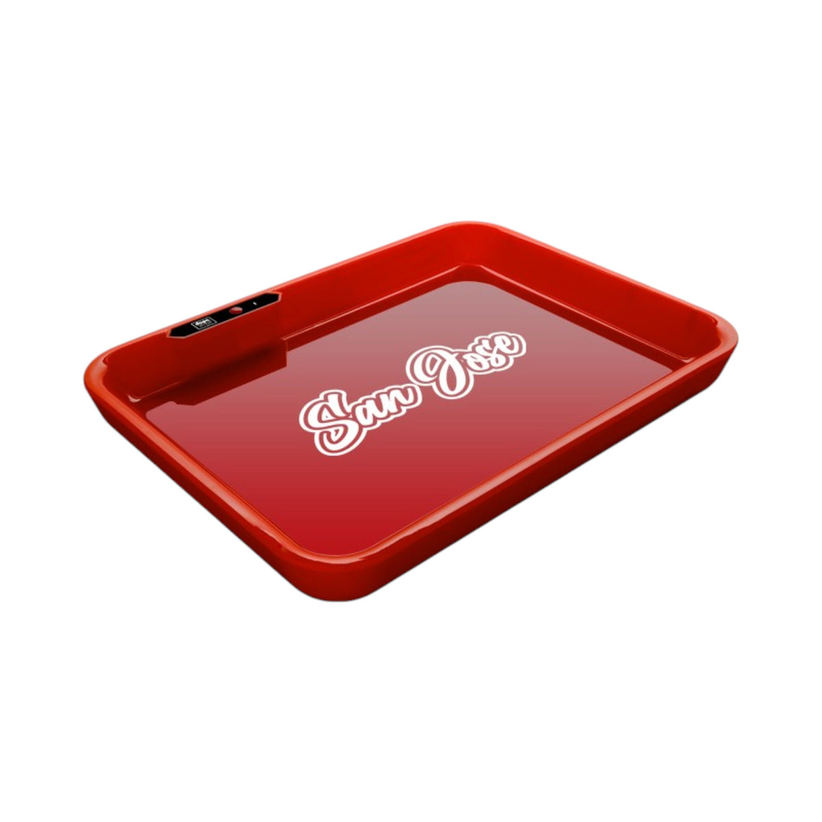 Dope Trays x San Jose – Red background white logo