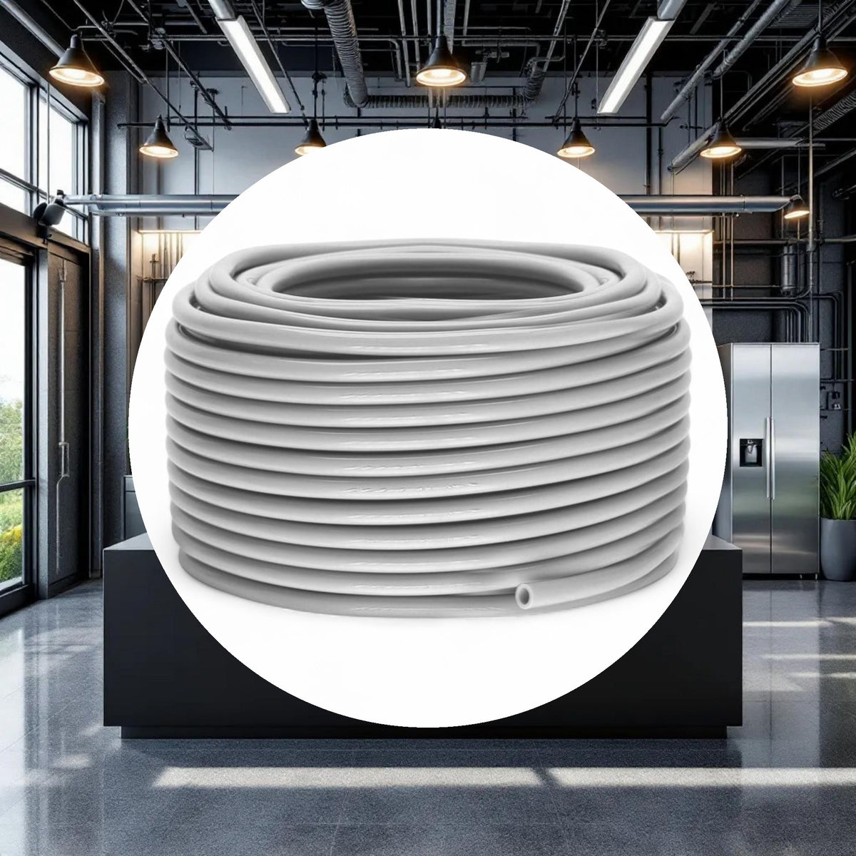GROW1 White Vinyl Tubing I.D. 3/16in x 100ft - Image 2