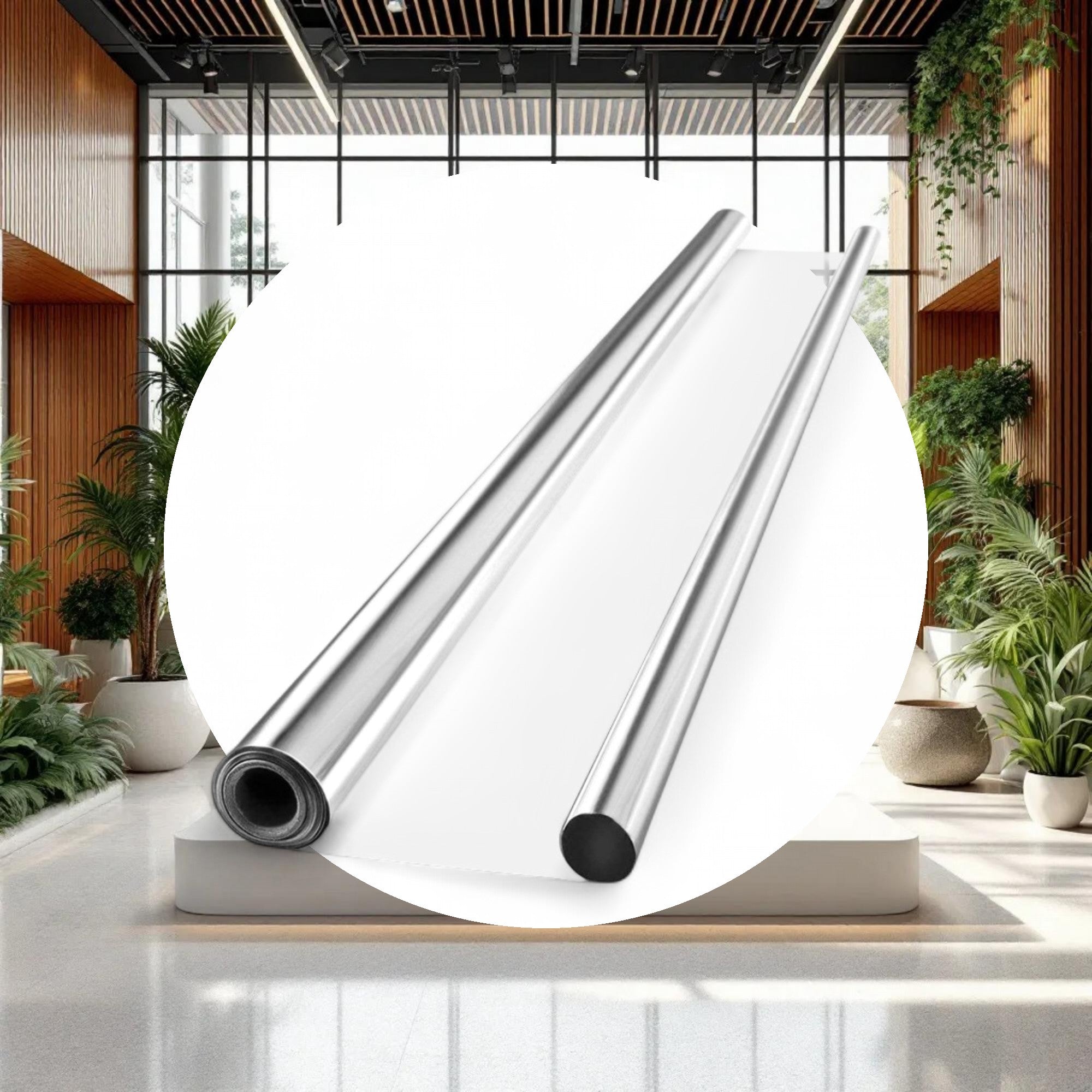 Mylar Reflective Film on White 7mil 4ft x 100ft - Image 3