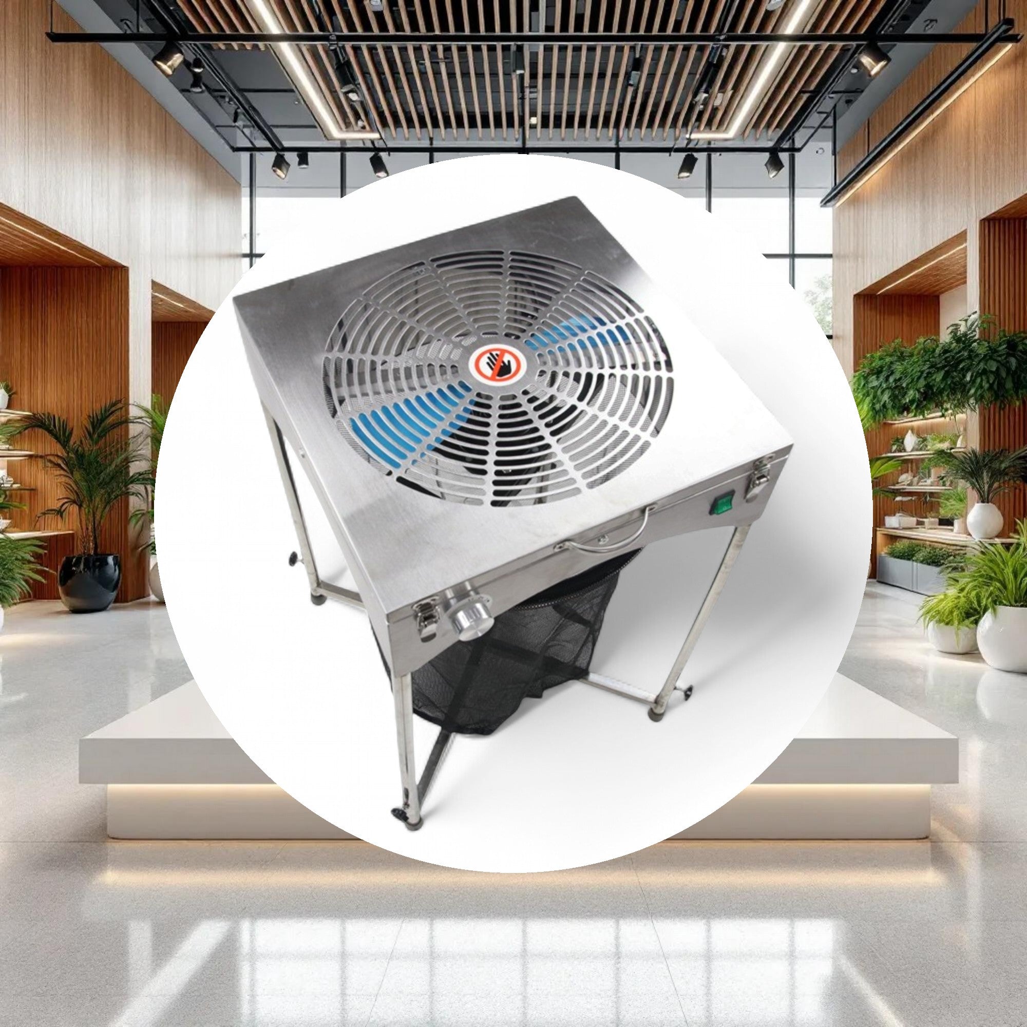 18" TableTop Stand Motor Driven Trimmer - Stainless - Image 3