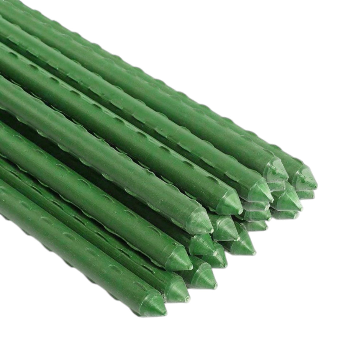 Grow1 3ft Steel Stake Plant Supports - Green 5/16" 20pcs