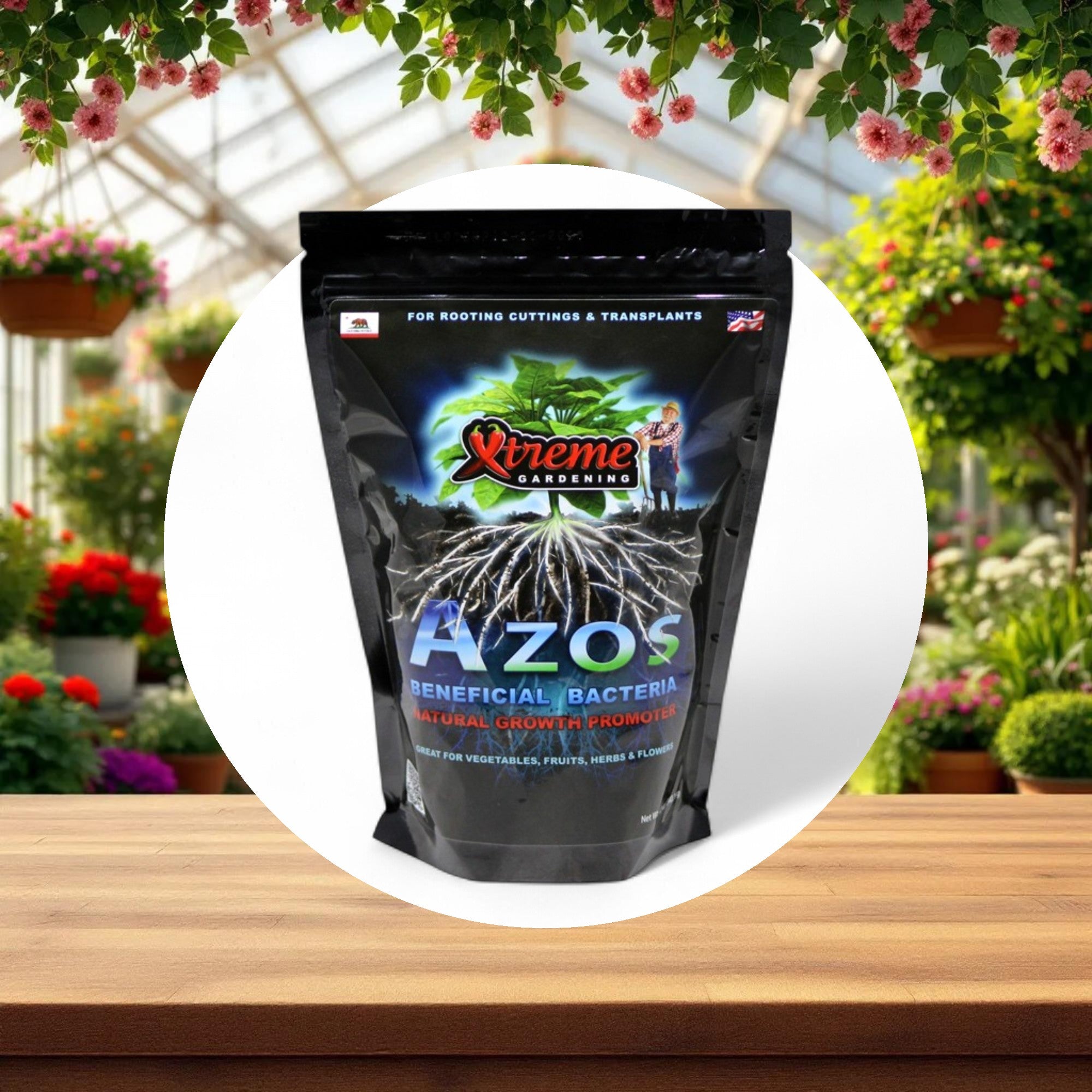 Xtreme Gardening AZOS Beneficial Bacteria Natural Growth Promoter 12oz - Image 4