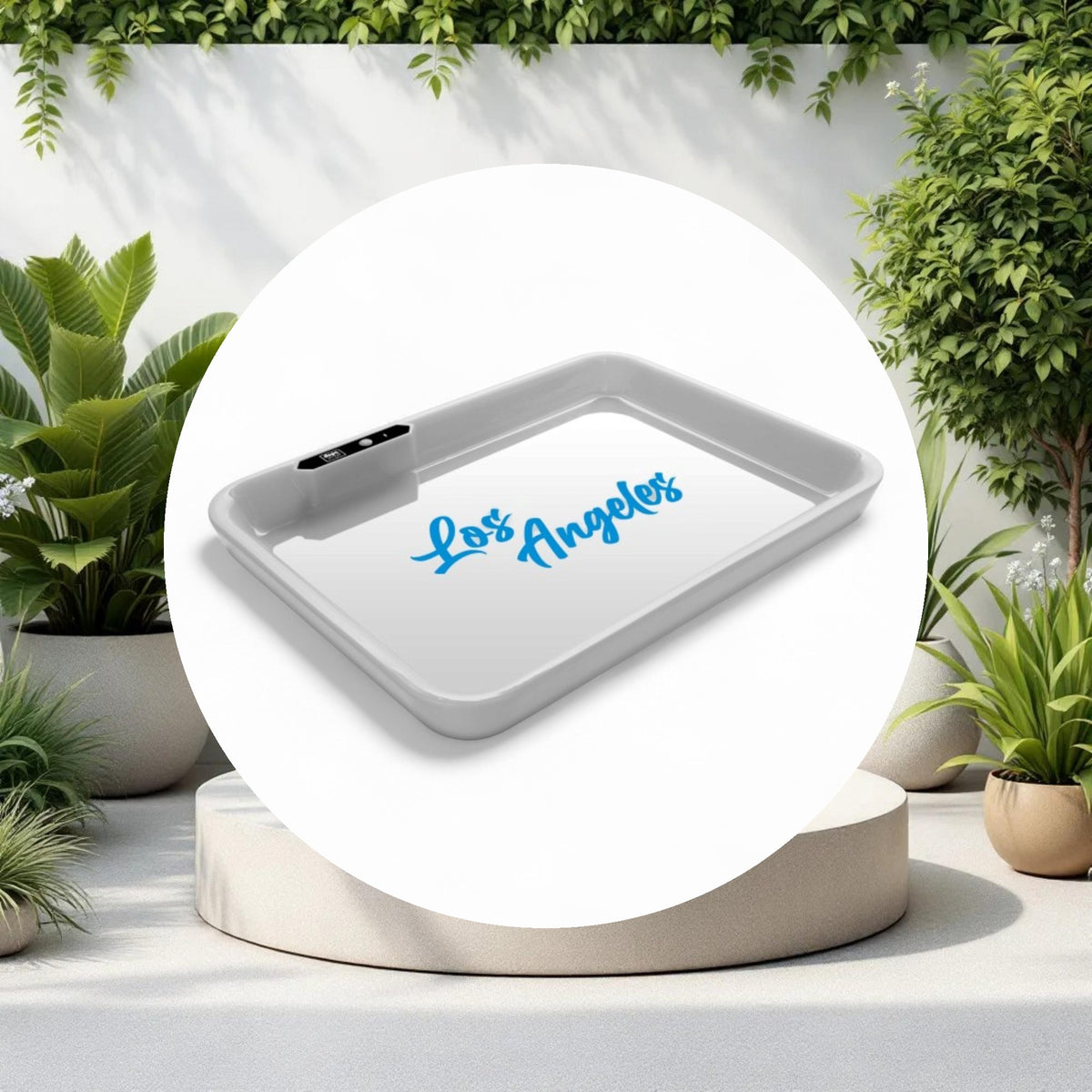 Dope Trays x Los Angeles - white background blue logo - Image 2