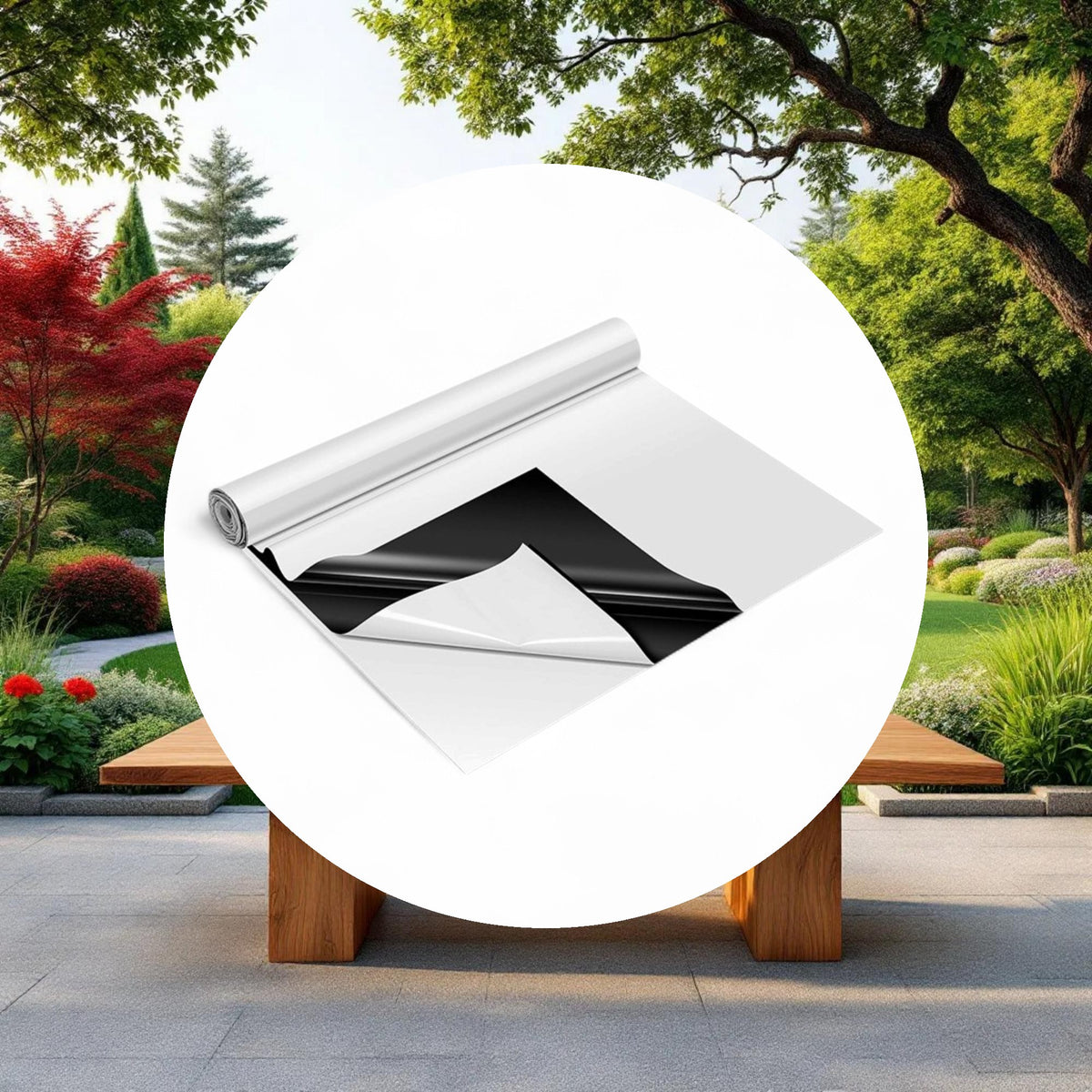Panda Film Black and White Poly Film Roll 7mil 50ft x 100ft (3 Year) - Image 4