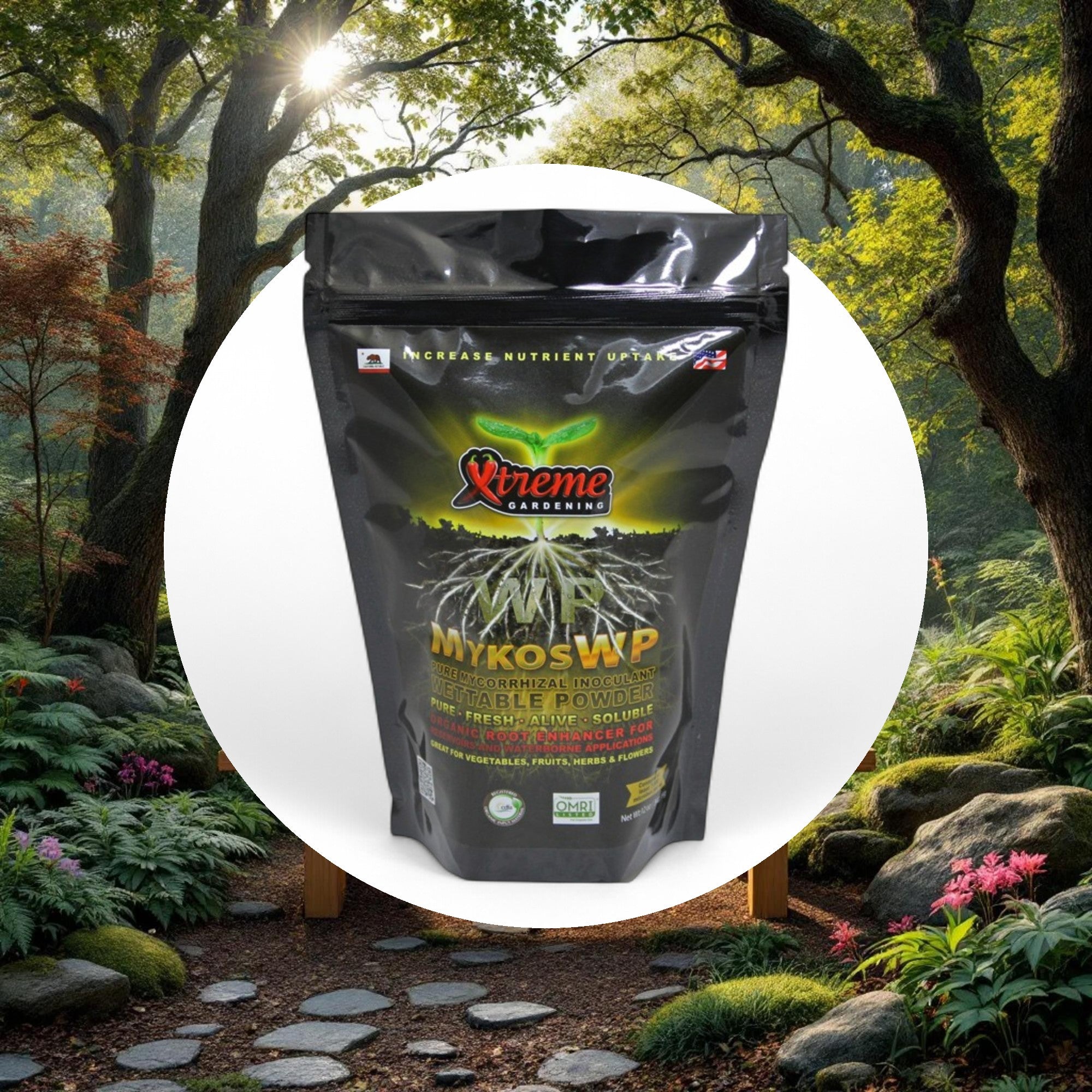 Xtreme Gardening MYKOS WP pure mycorrhizal wettable powder 12 oz, 12/cs - Image 5