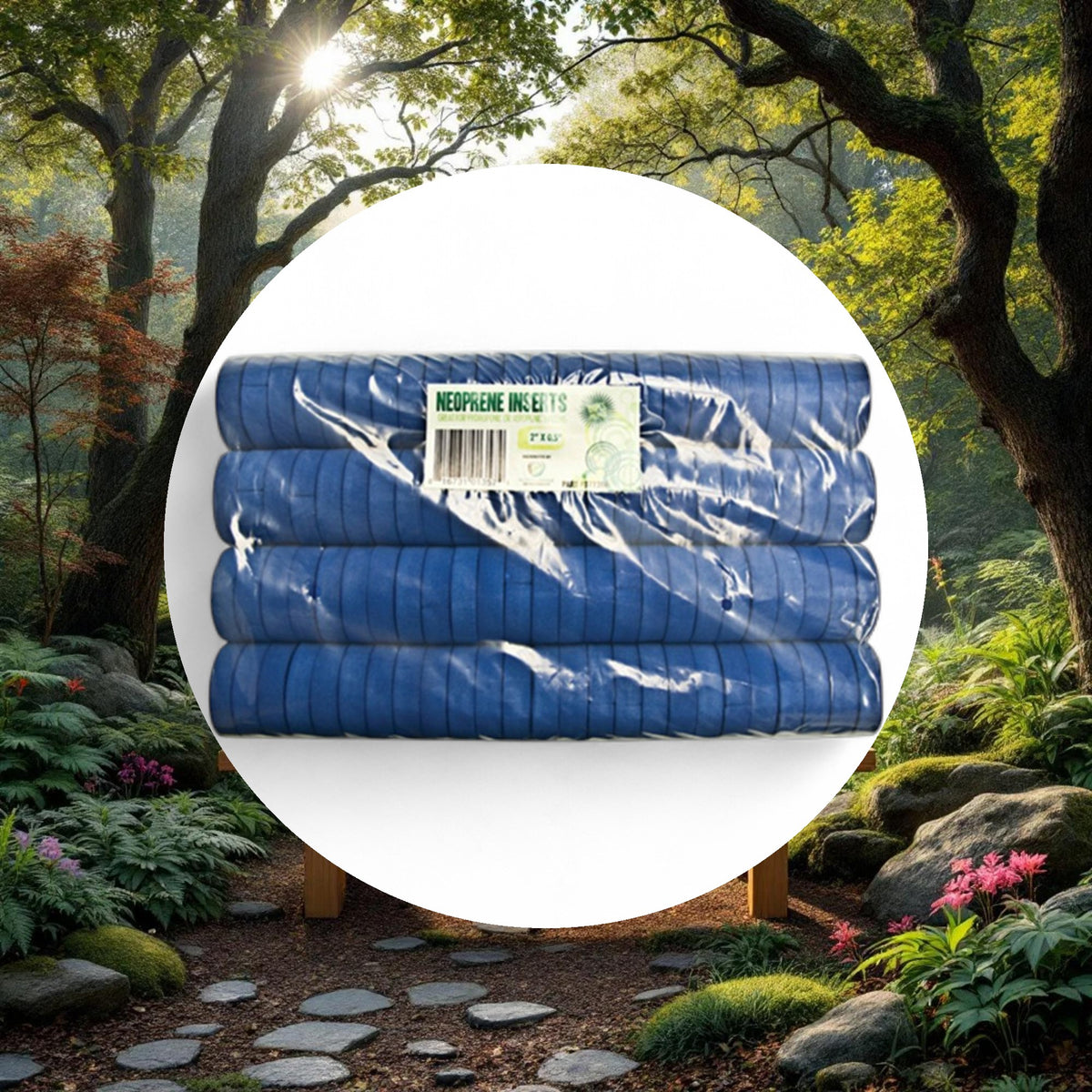 GROW1 Neoprene Inserts Blue 2in (100pcs/Pack) - Image 5