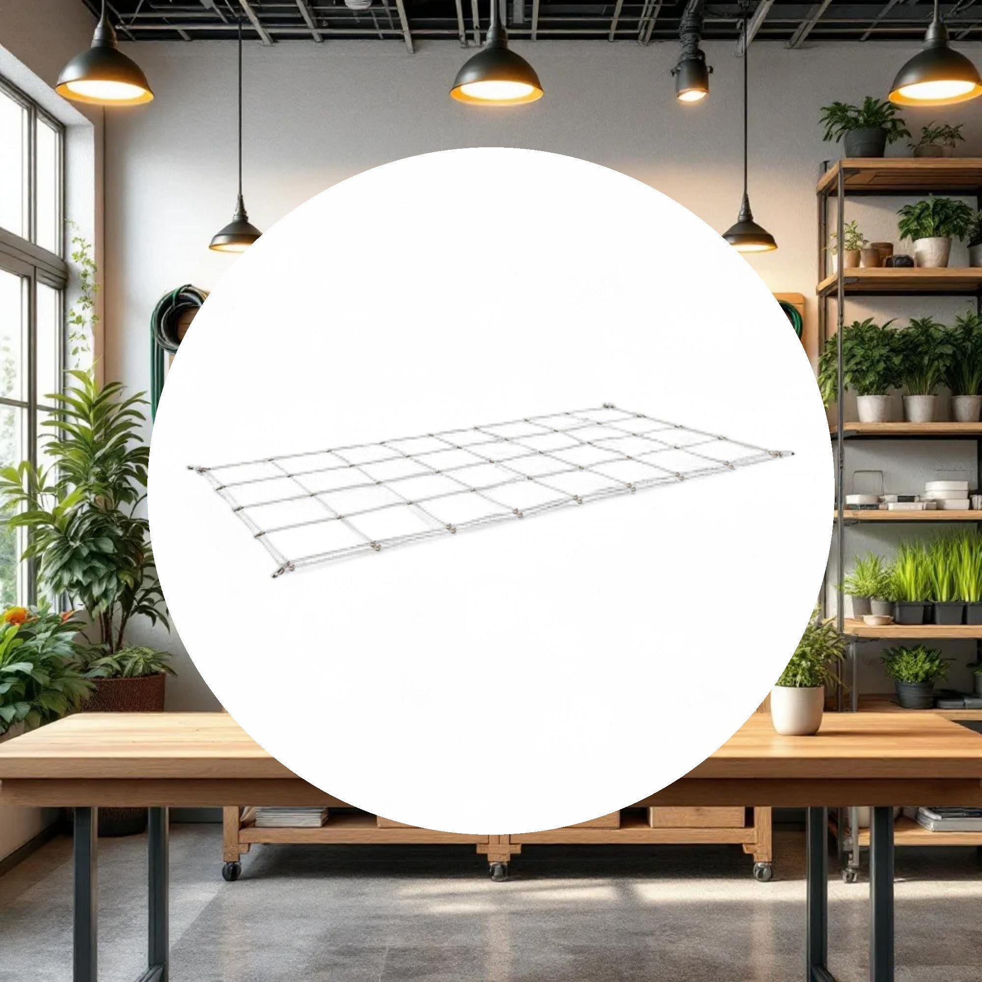 GROW1 Grow Tent Flexible Trellis Netting 4ft x 2ft 4in+6in Holes (2 Pack) - Image 3
