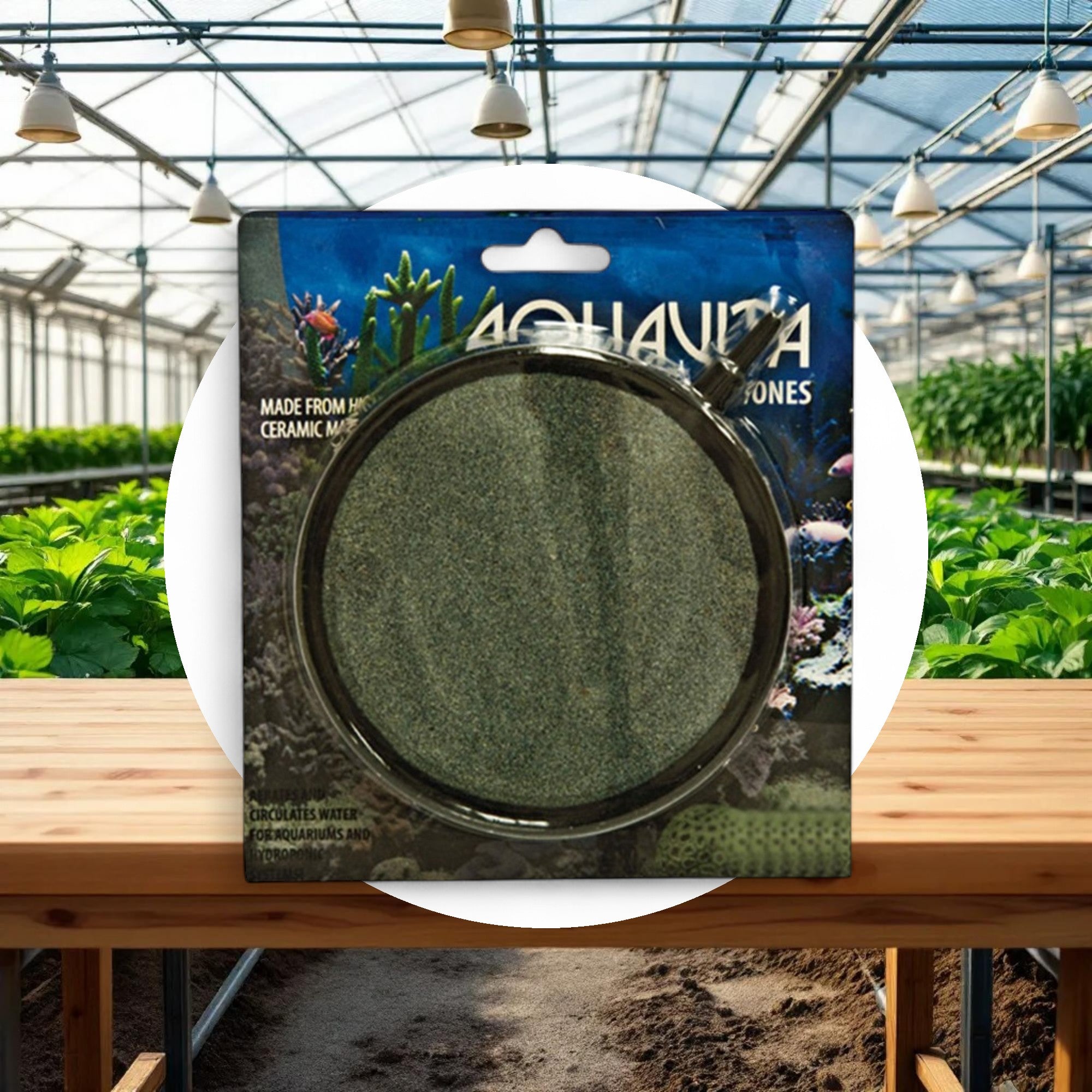AquaVita 6'' Round Air Stone - Image 3