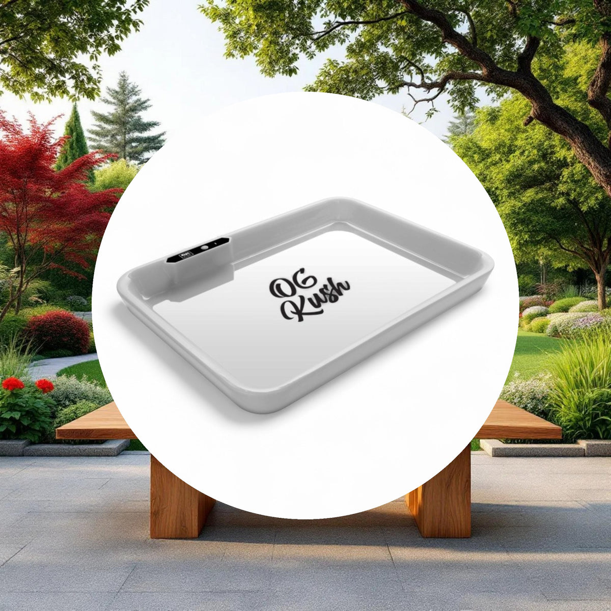 Dope Trays x OG Kush - White background black logo - Image 4