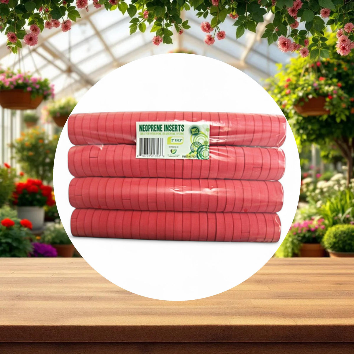 GROW1 Neoprene Inserts Red 2in (100pcs/Pack) - Image 3