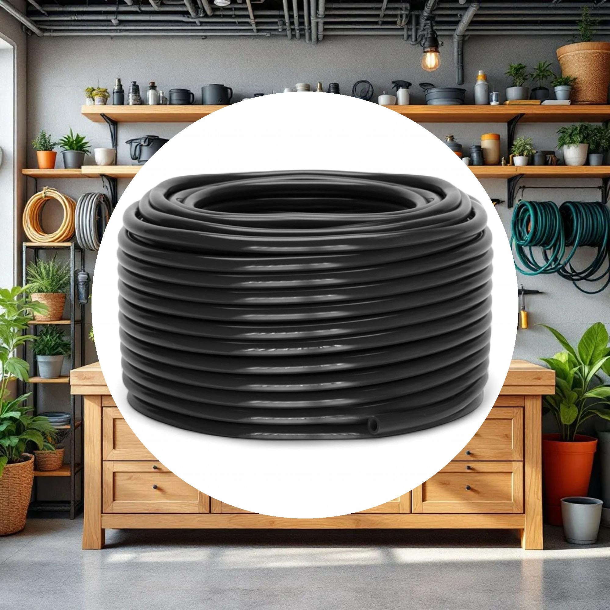 GROW1 Black Vinyl Tubing I.D. 3/16in x 1000ft - Image 2
