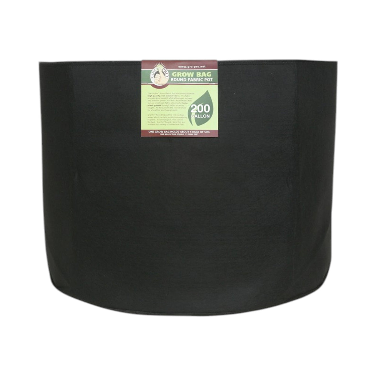 Gro Pro Premium Round Fabric pot 200 gallon