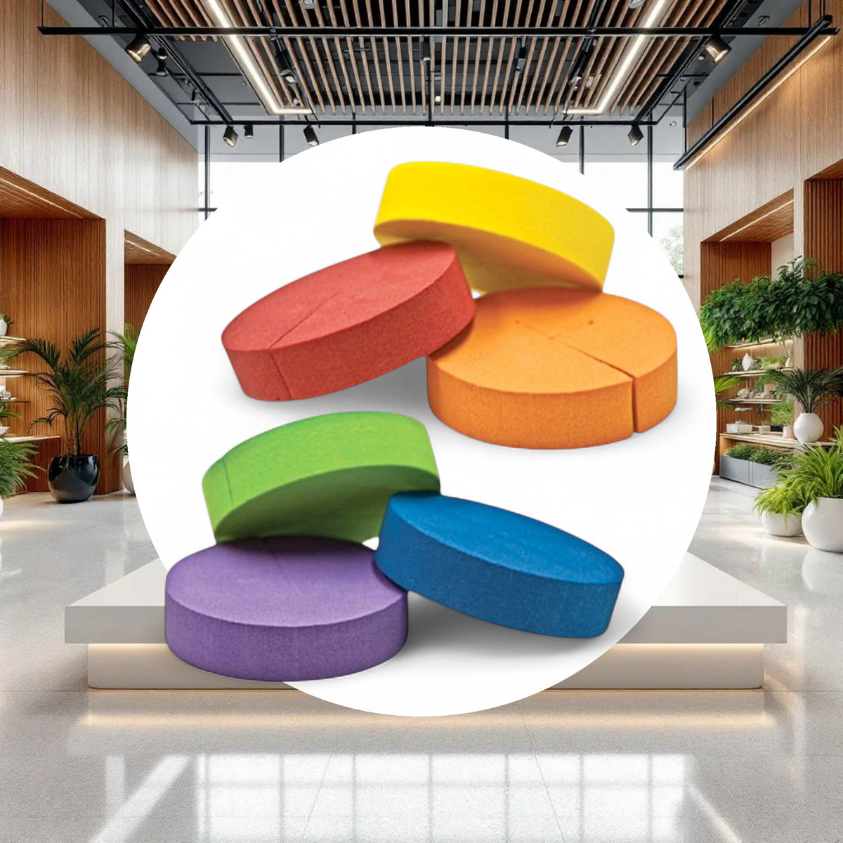 GROW1 Neoprene Inserts Multicolor 2in (192pcs/Pack) - Image 3