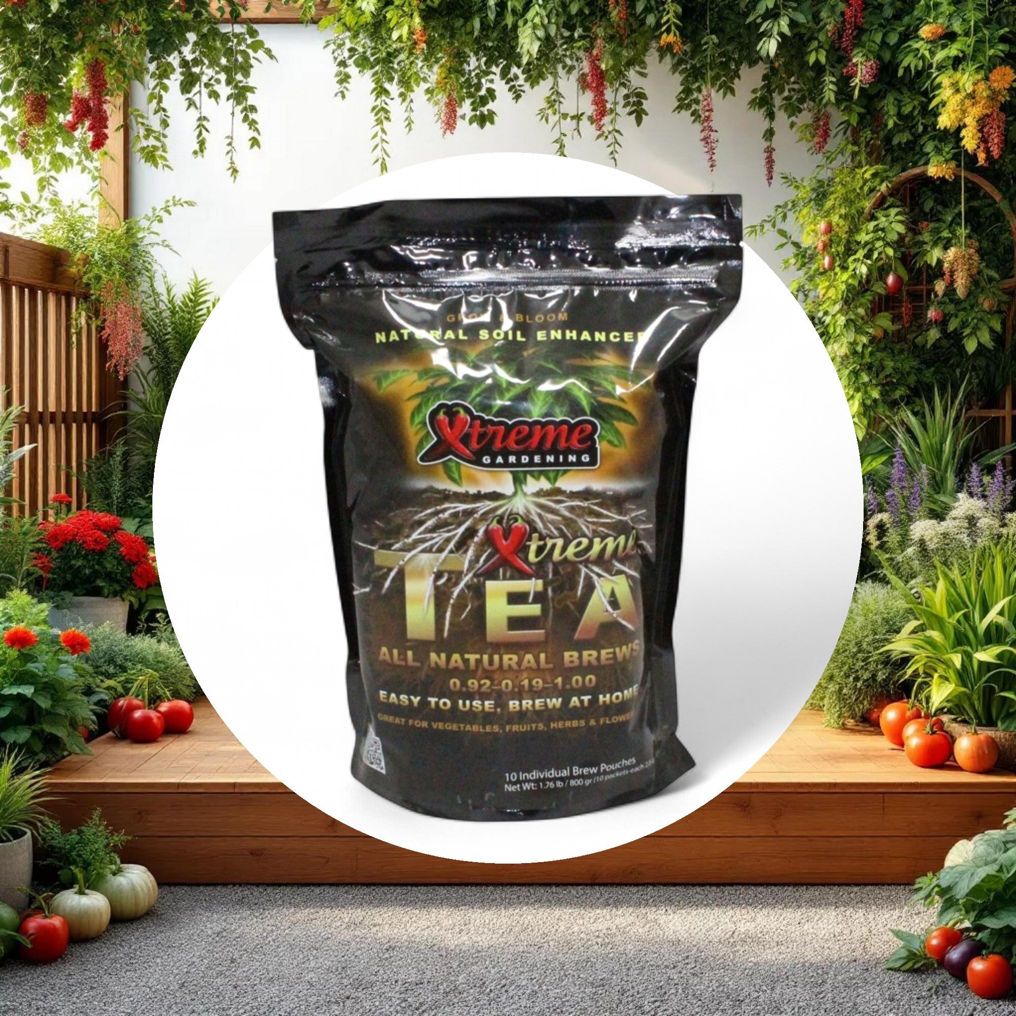 Xtreme Gardening Xtreme Tea Brews easy-to-use compost tea 80g (5 gal) 10 ct, 6/cs - Image 5