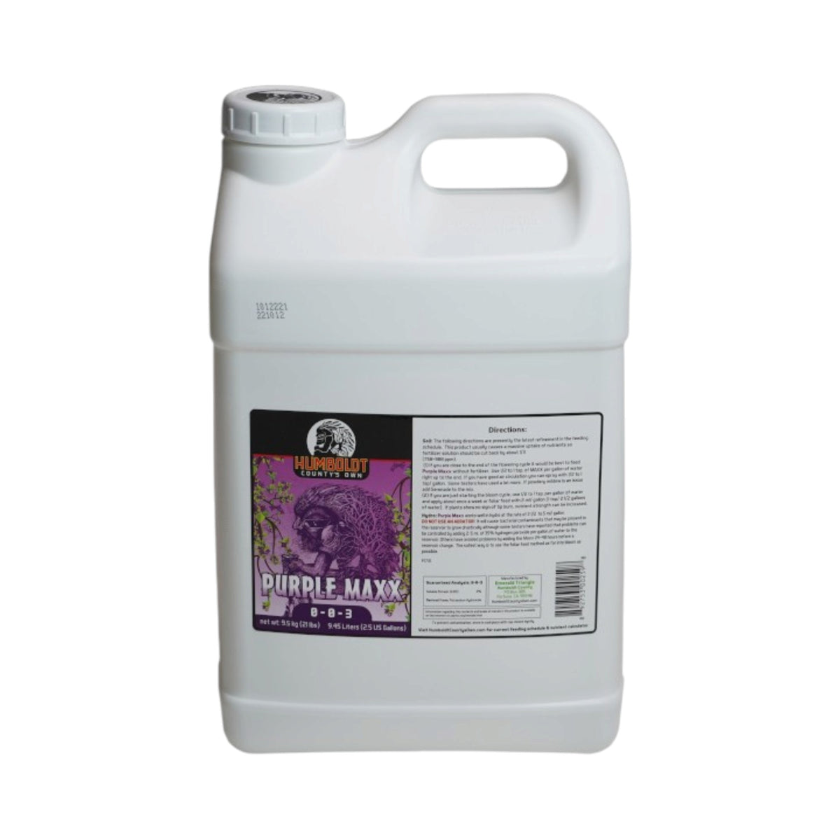 Humboldt County's Own Purple Maxx 2.5 Gal