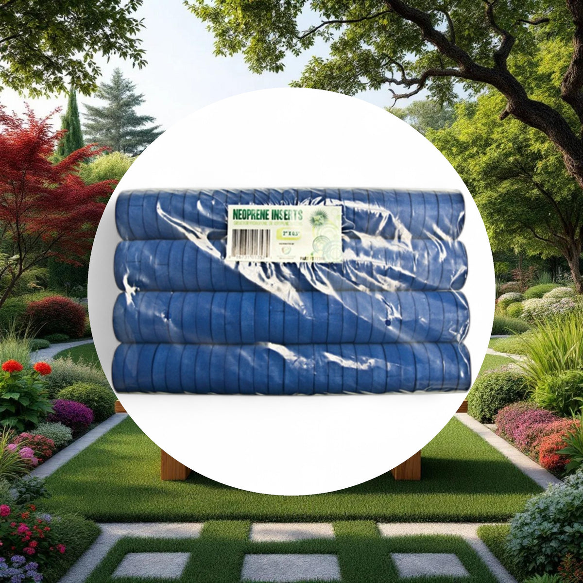 GROW1 Neoprene Inserts Blue 2in (100pcs/Pack) - Image 4