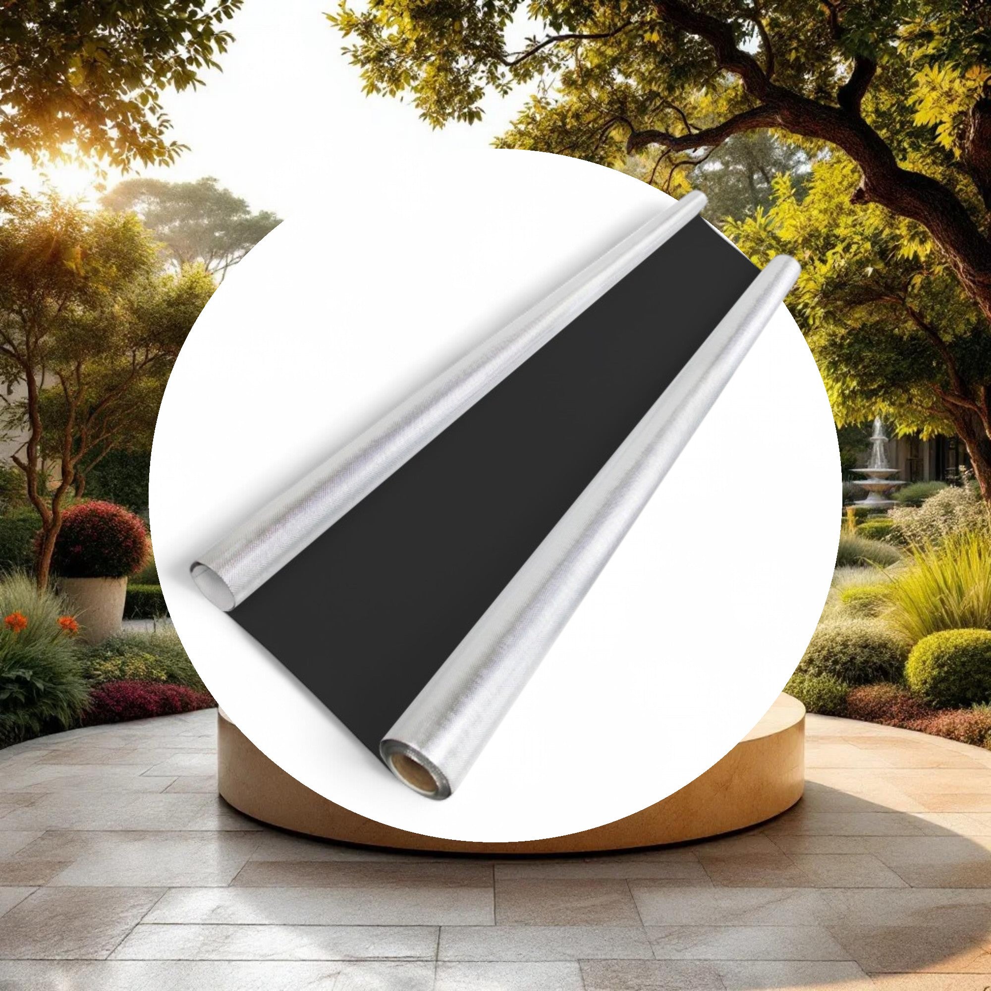 Diamond Foil on Black 110 Micron 4ft x 100ft - Image 2