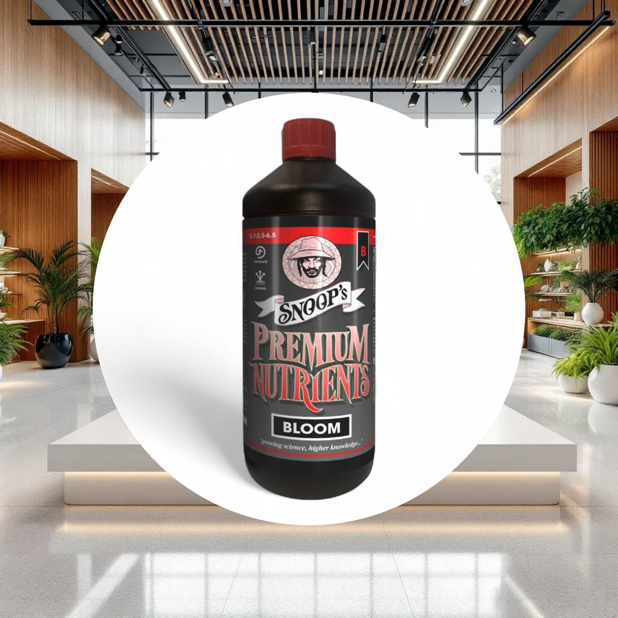 Snoop's Premium Nutrients Bloom B Circulating 1ltr 0.7-2.5-6.5 (Hydro Recirculating) - Image 4