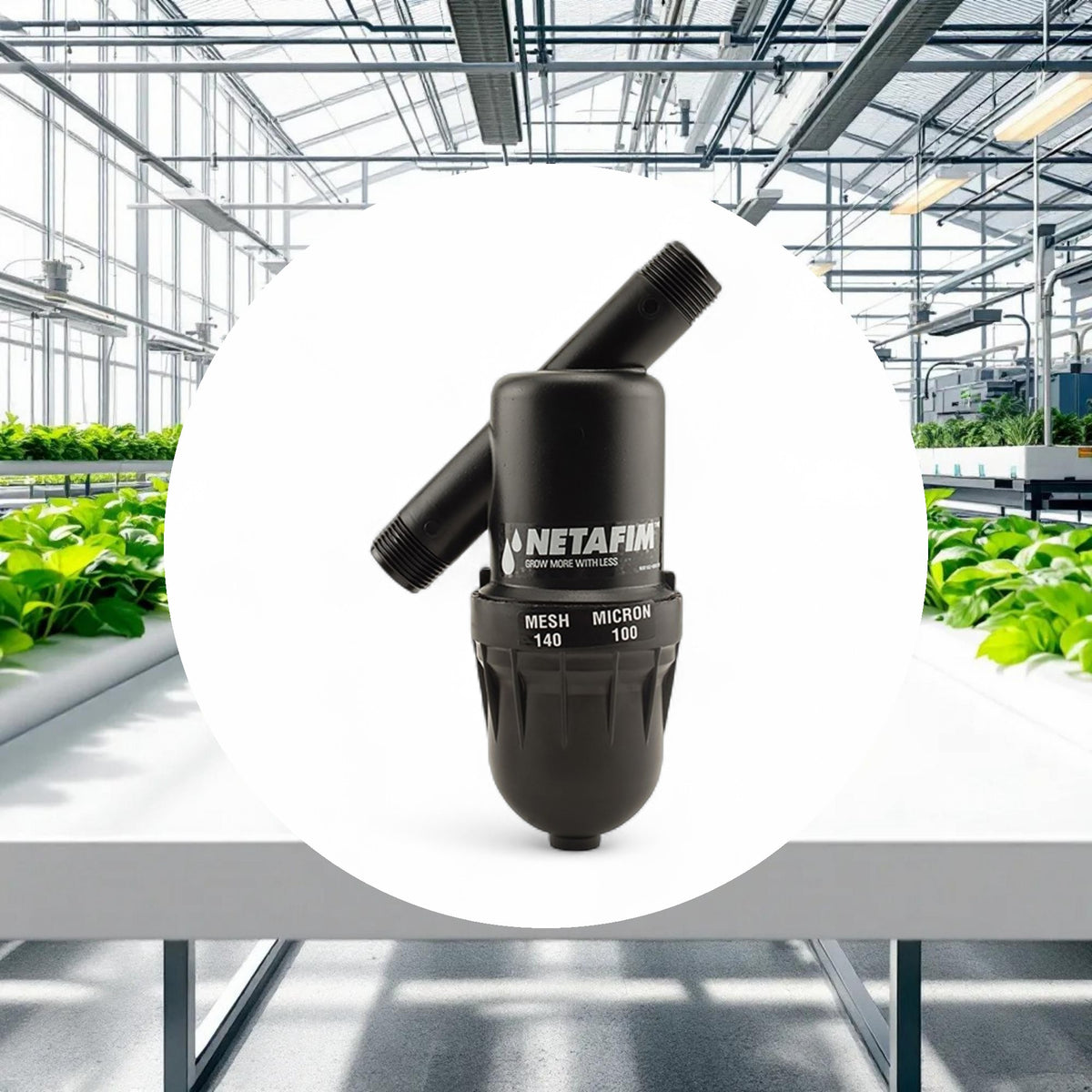 Netafim Manual Disc Filter 3/4in MPT x MPT 140 Mesh 1-17GPM - Image 3