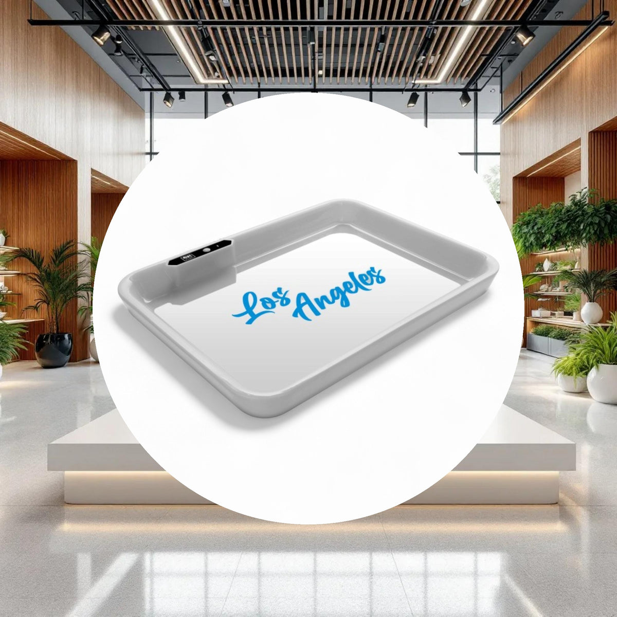 Dope Trays x Los Angeles - white background blue logo - Image 3