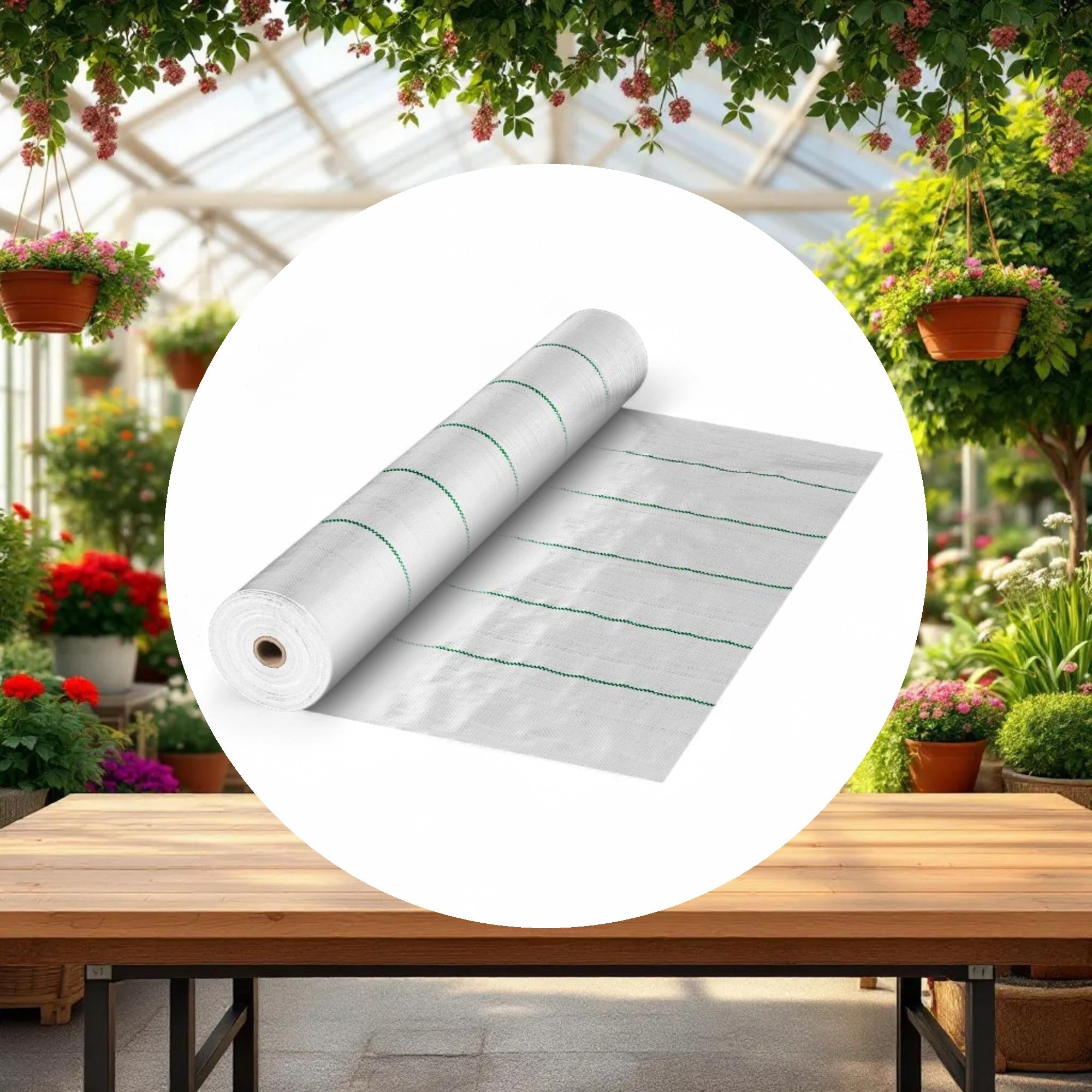 GROW1 Landscape Ground Cover Weed Mat Barrier White 6ft x 300ft - Image 3