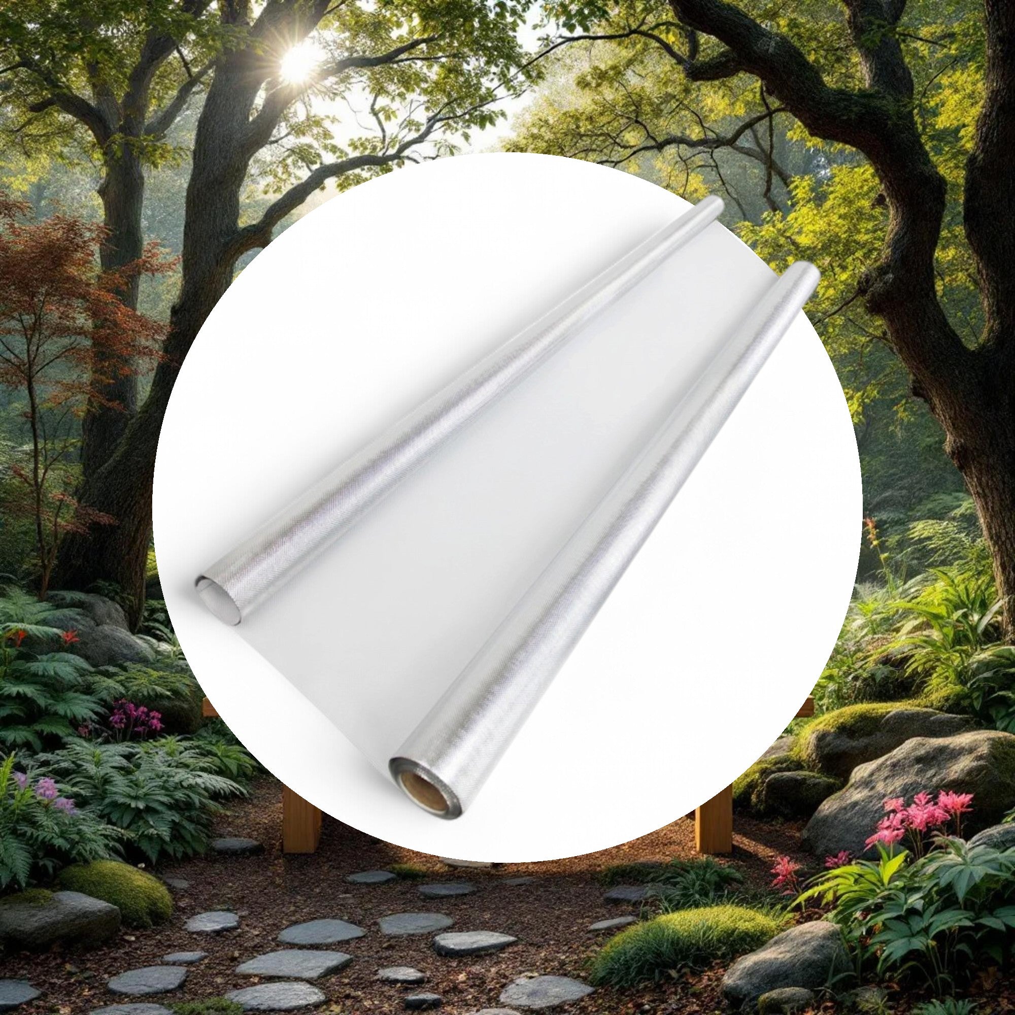 Diamond Foil on White 110 Micron 4ft x 50ft - Image 5