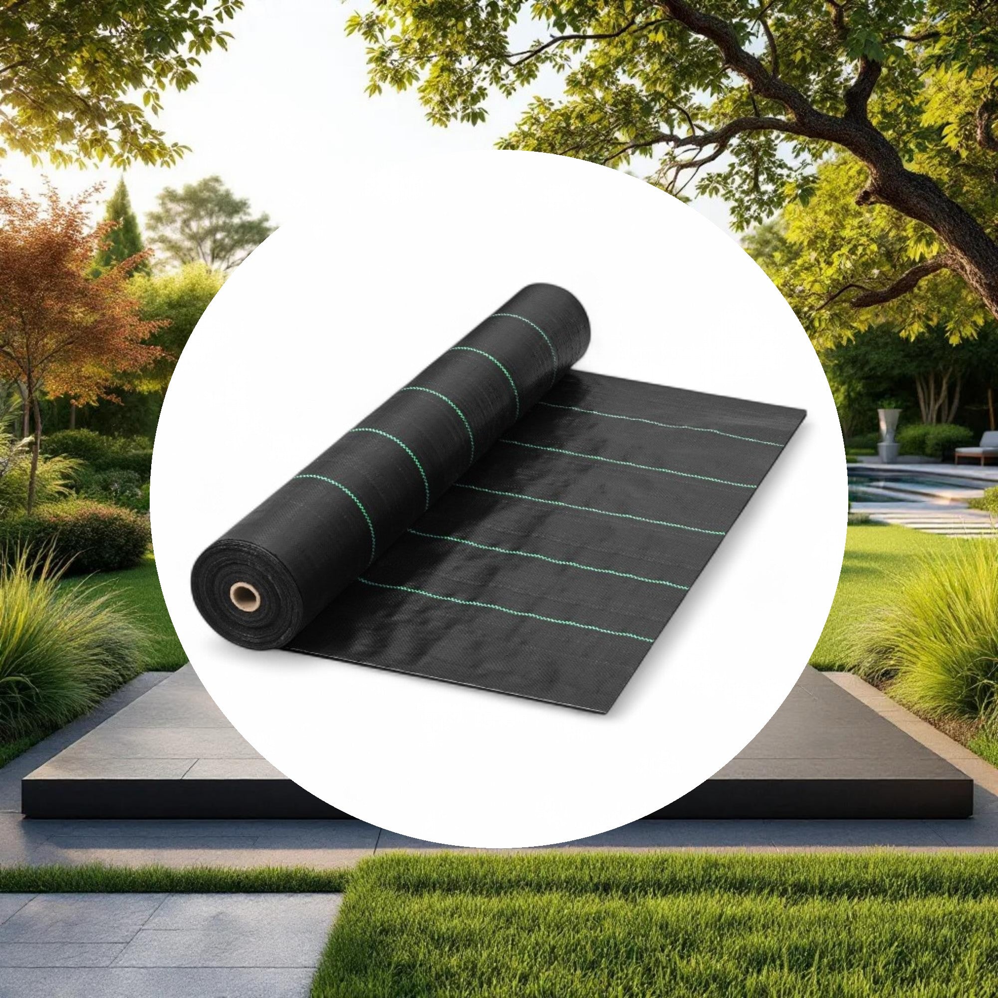 GROW1 Landscape Ground Cover Weed Mat Barrier Black 6ft x 300ft - Image 4