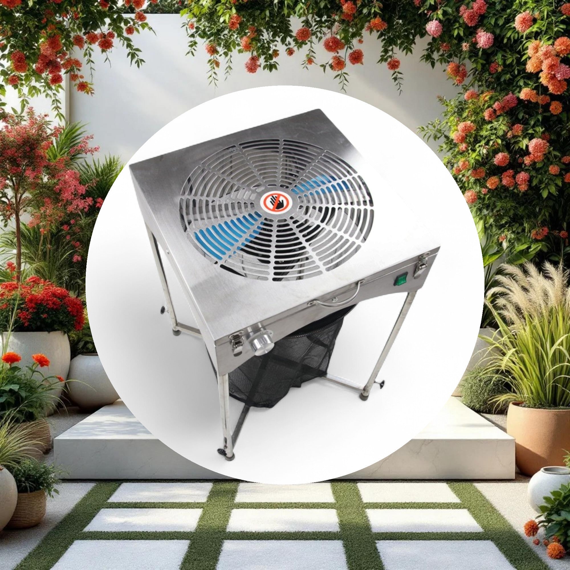 18" TableTop Stand Motor Driven Trimmer - Stainless - Image 2