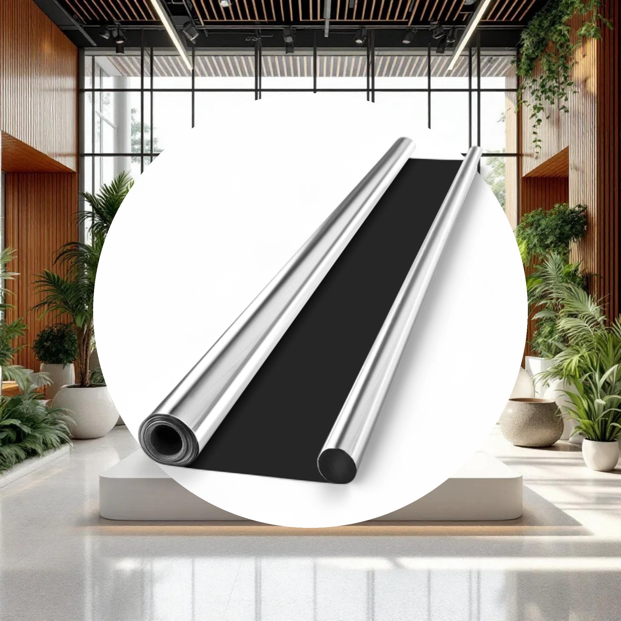 Mylar Reflective Film on Black 7mil 4ft x 100ft - Image 3