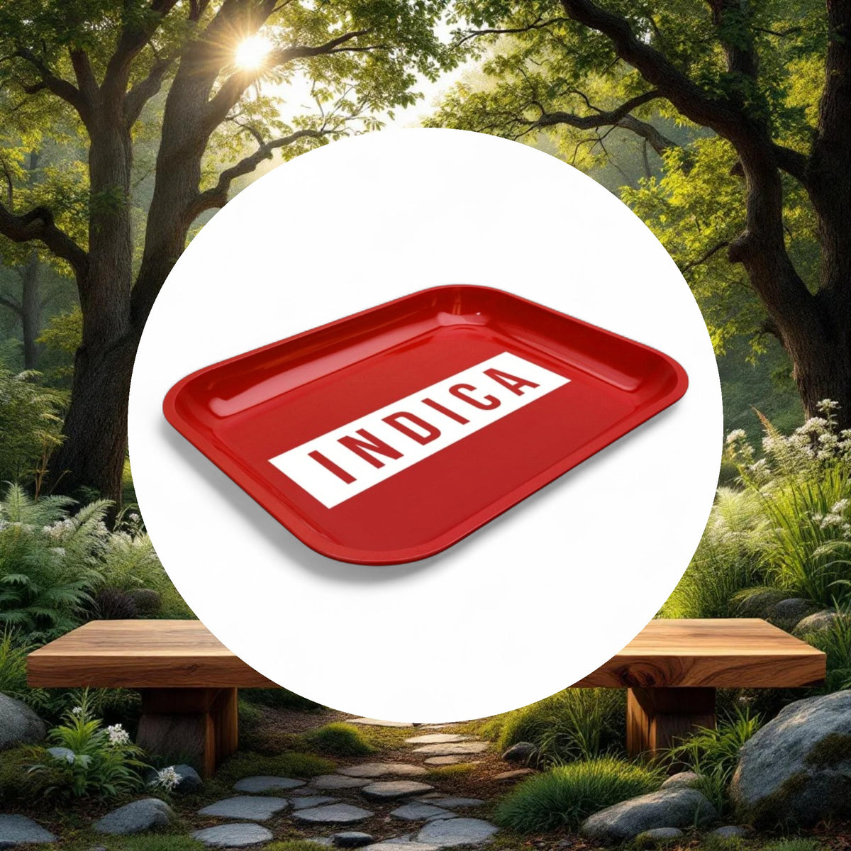 Large Dope Trays x Indica - red background white logo - Image 5