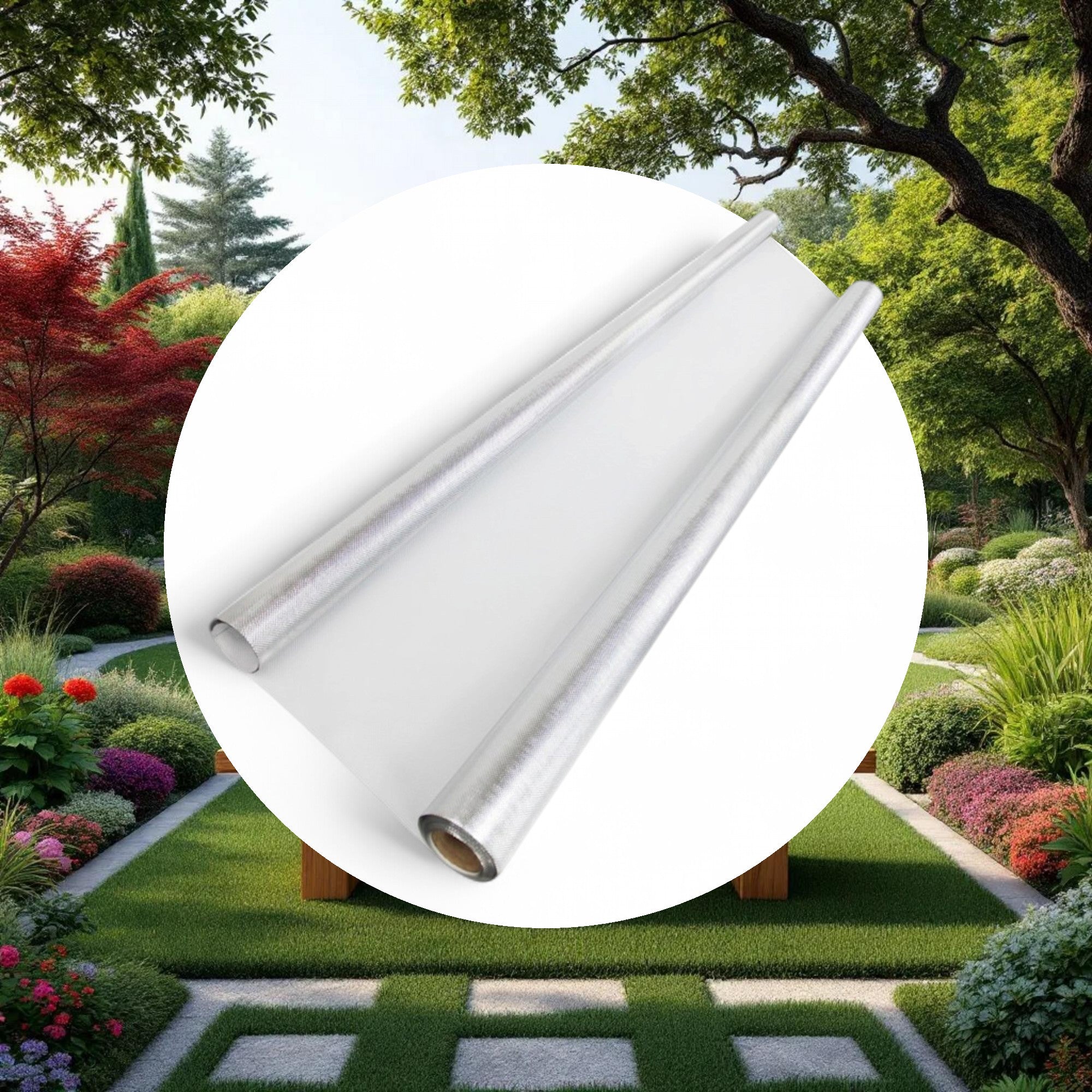 Diamond Foil on White 110 Micron 4ft x 100ft - Image 4