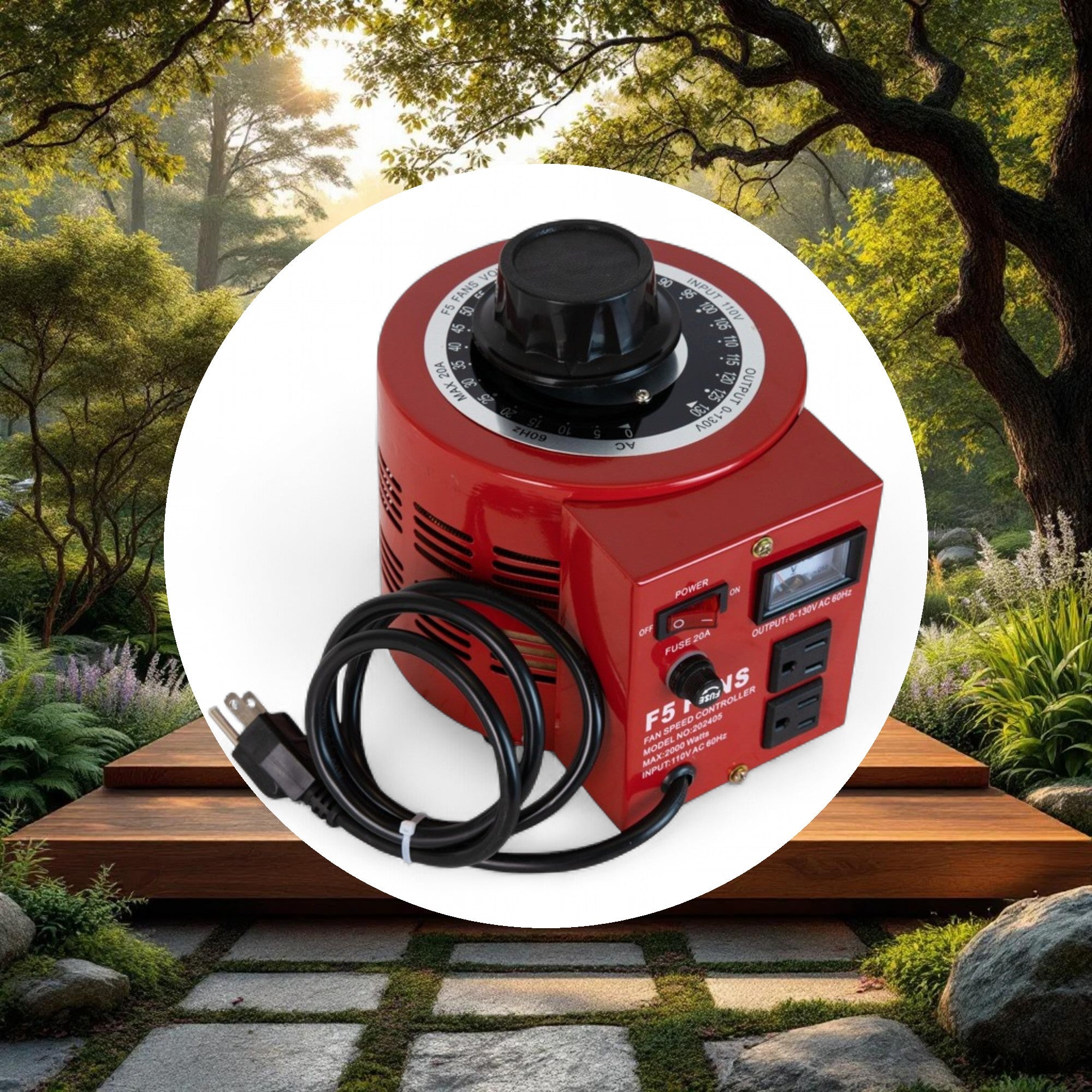 F5 Dual Outlet Variable Voltage Speed Controller (20A 2000W 2kV) - Image 5