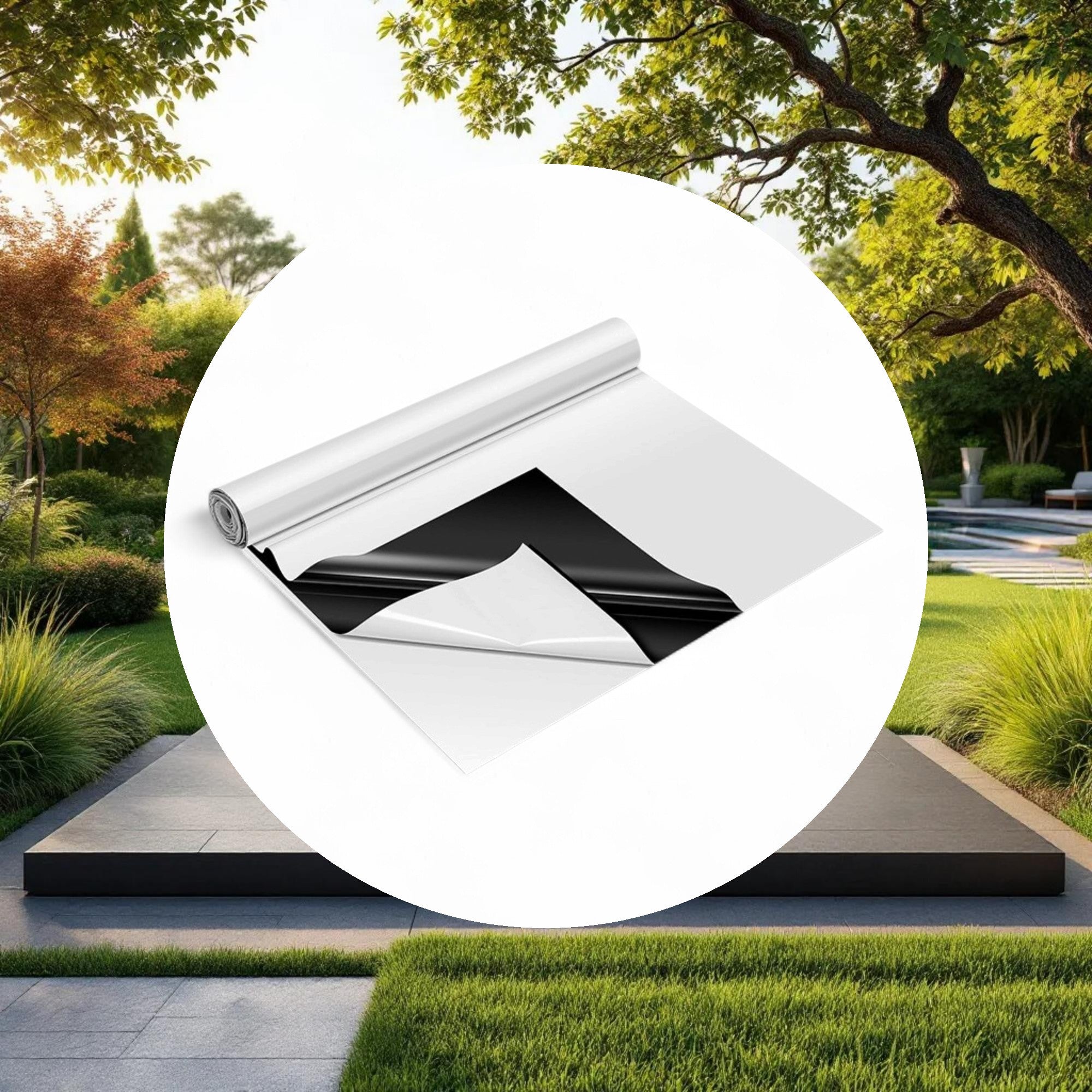 Panda Film Black and White Poly Film Roll 5.5mil 10ft x 100ft - Image 4