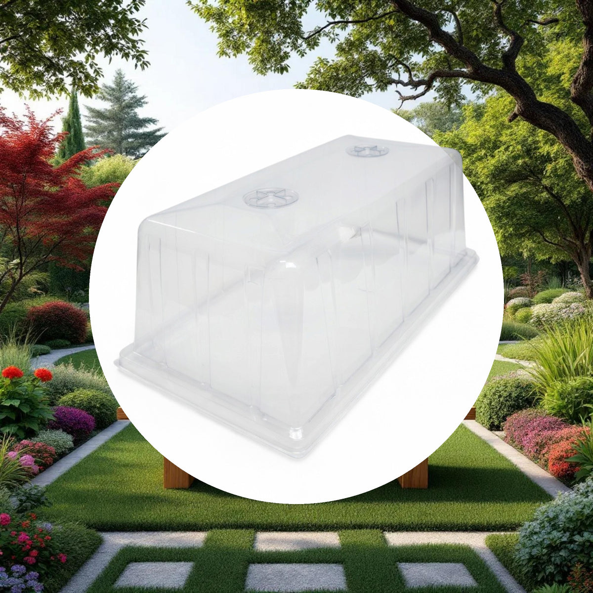 GROW1 8” Humidity Propagation Dome w/ Vents (10" x 20" x 8.25") - Image 4