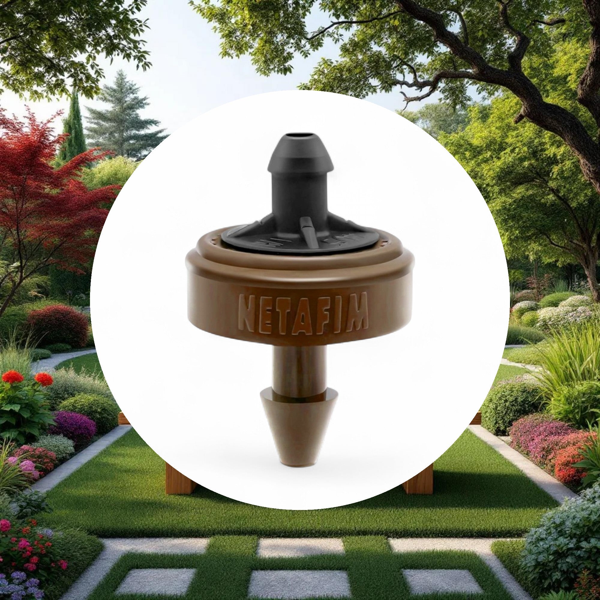 Netafim Woodpecker Pressure Compensating Junior Dripper w/ CNL 0.32GPH Brown (250pcs/Bag) - Image 5