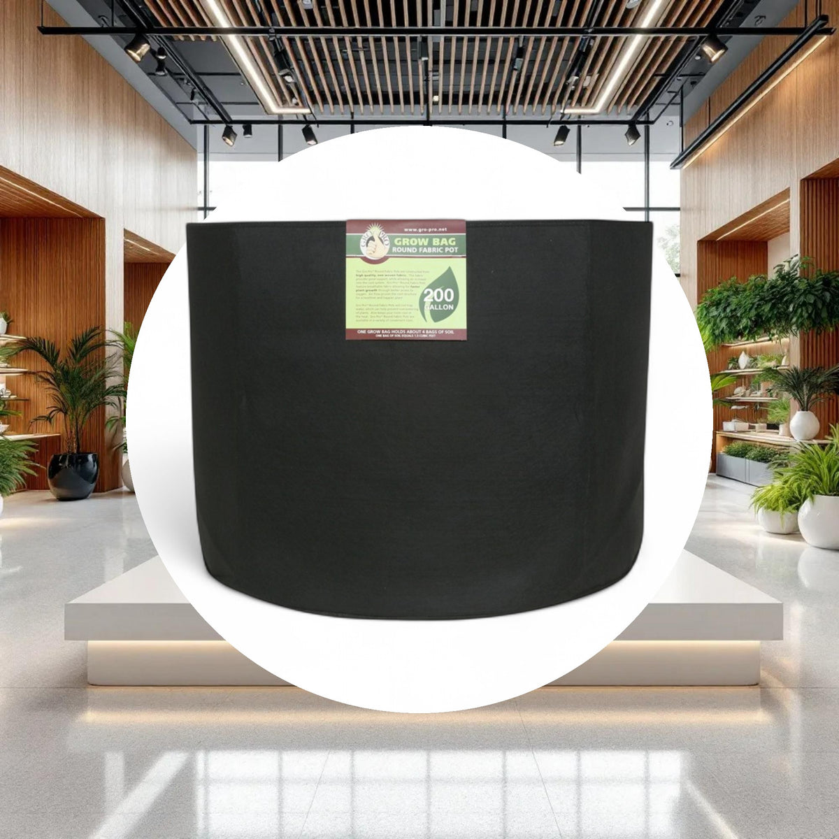 Gro Pro Premium Round Fabric pot 200 gallon - Image 3