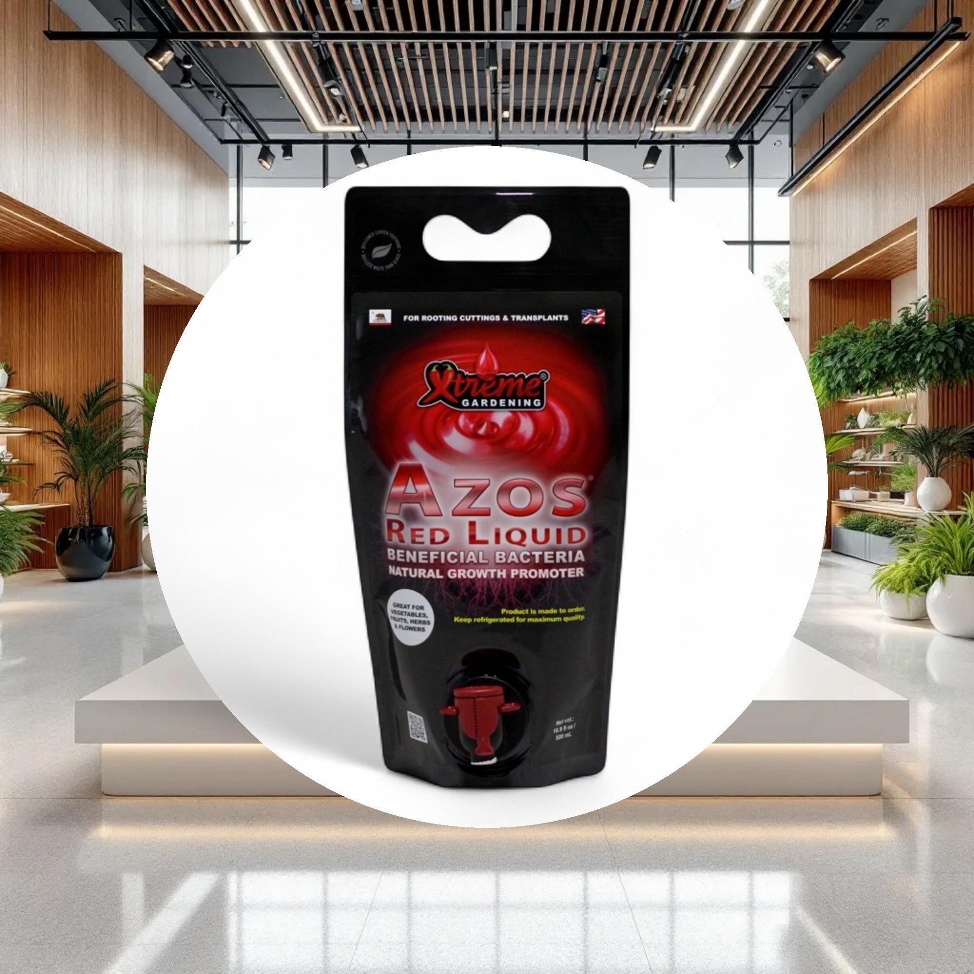 Xtreme Gardening AZOS Red Liquid root booster/growth promoter 750 mL, 8/cs - Image 4