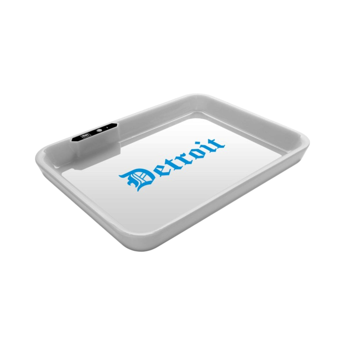 Dope Trays x Detroit White - background Blue logo