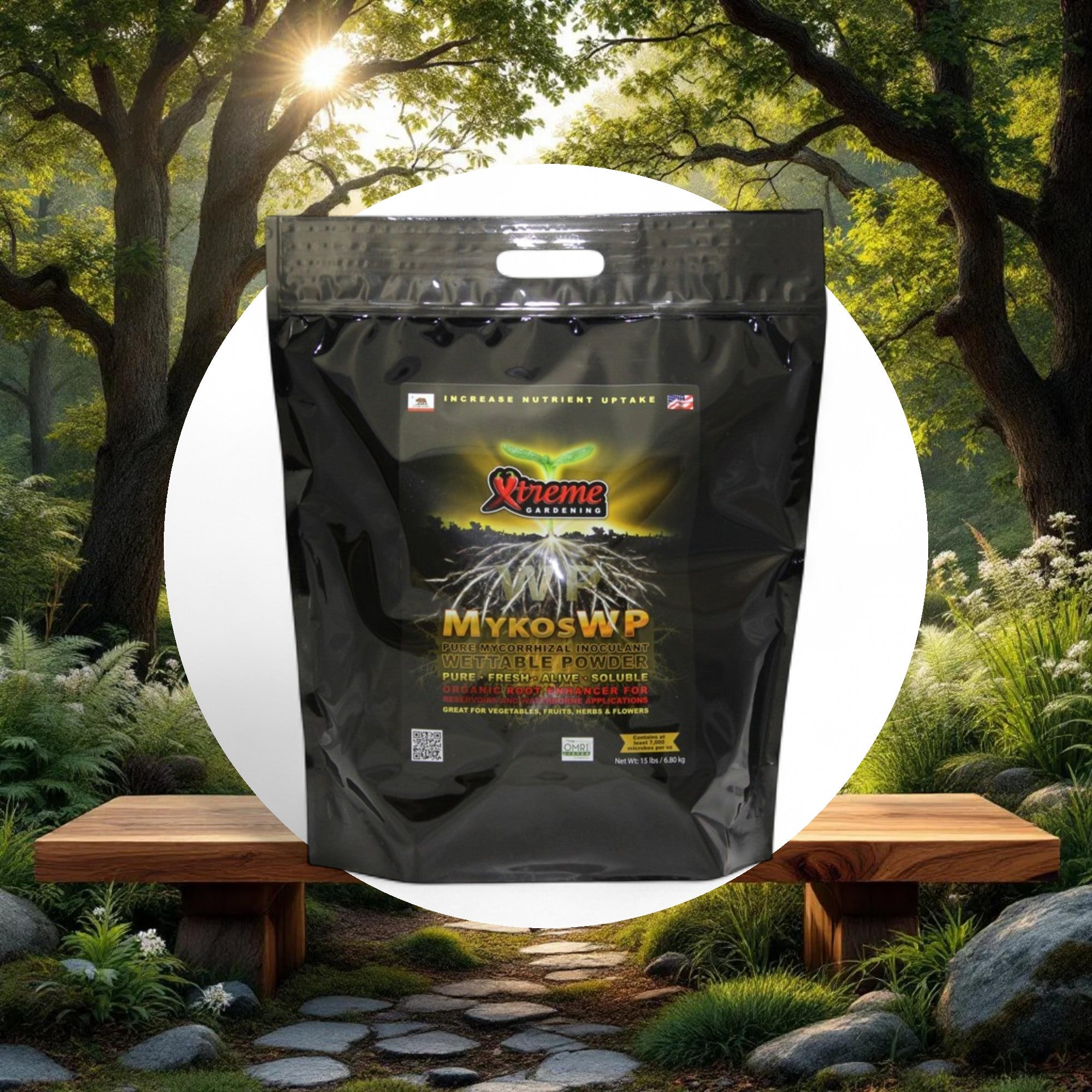 Xtreme Gardening MYKOS WP pure mycorrhizal wettable powder 15 lb, 2/cs - Image 5